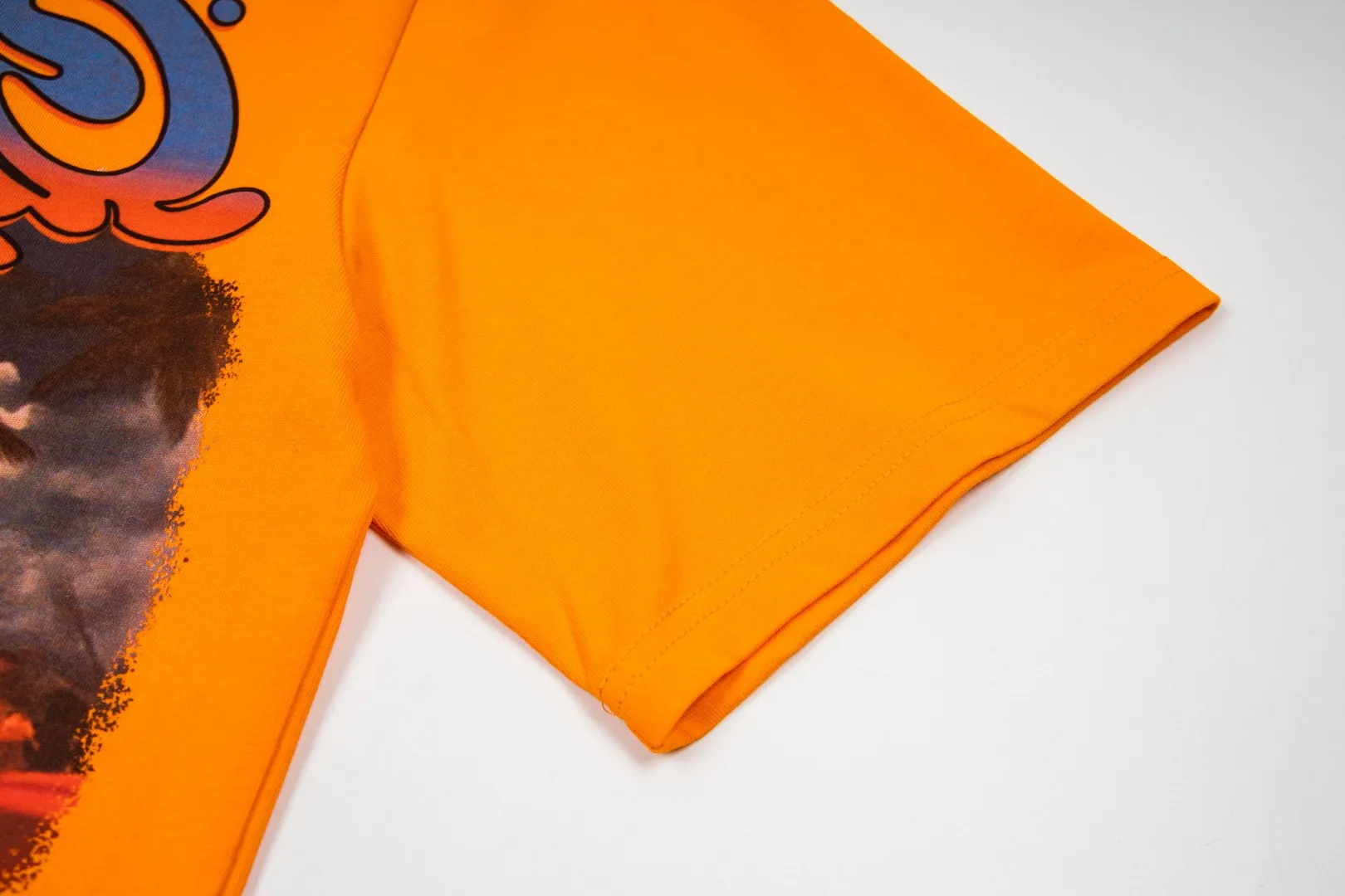 G65# GodSpeed ​​White Ink Direct Print Short Sleeve S-XL Blue Orange P116