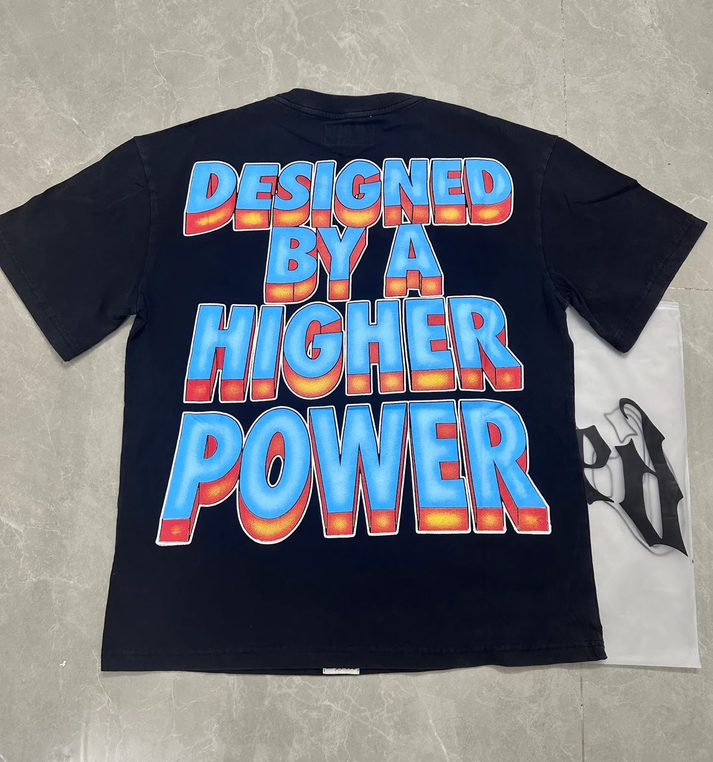 6108# washed black I P116 Godspeed cross-border American rock and roll street washed retro style short-sleeved T (process printing) fabric (fabric): washed black, blue: 32 count combed double yarn 250 grams weight code (size): S-M-L-XL color (colour): washed black,
