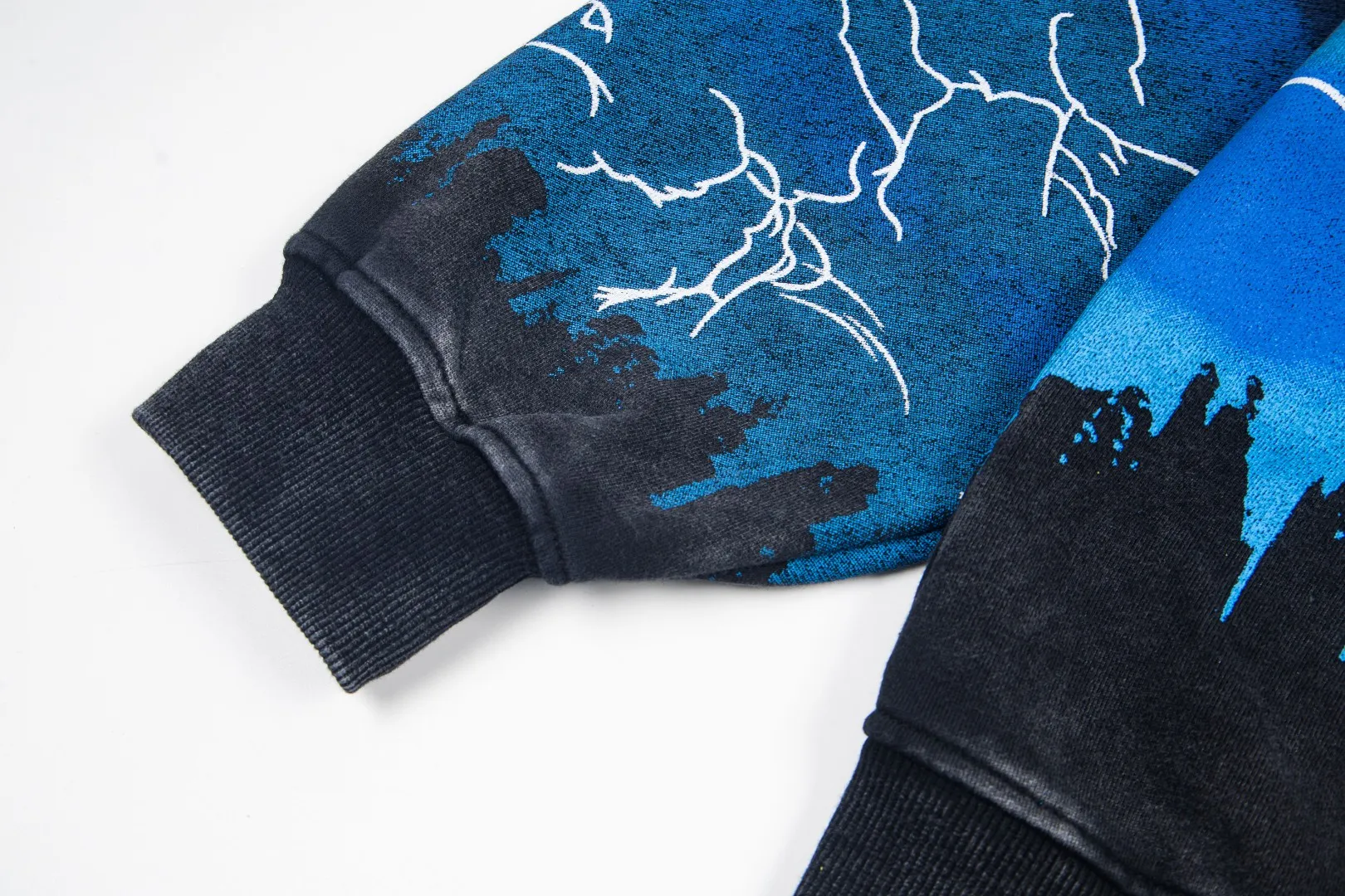 G56# GodSpeed ​​all-over HD printed washed zipper sweatshirt Size S-XL black blue black red black yellow P266