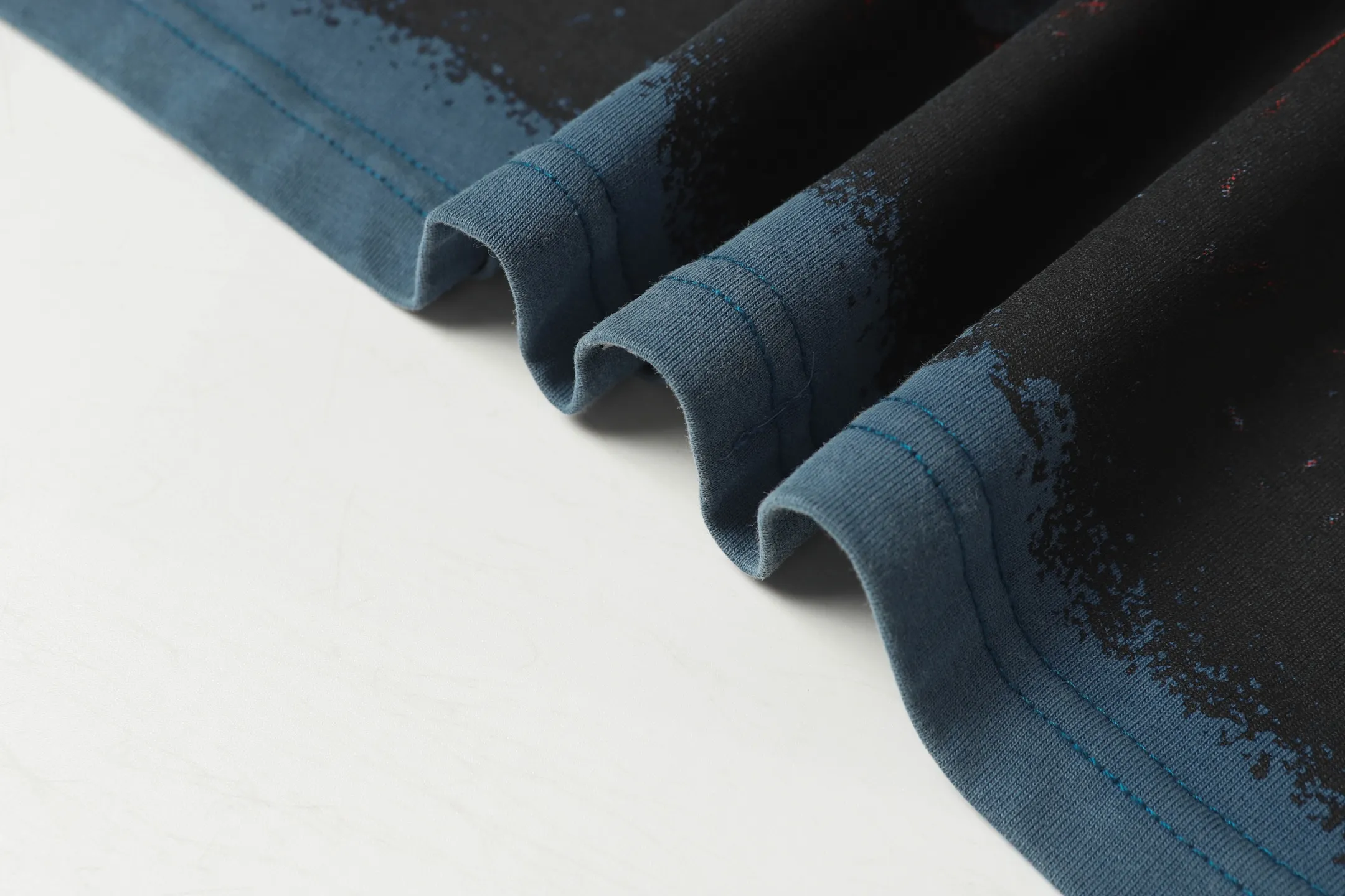 6001# washed black/denim blue｜P116 Godspeed cross-border American rock and roll street washed retro style short-sleeved T (craft print) fabric (fabric): washed black, blue: 32 count combed double yarn 250g weight code (size): S-M-L-XL color (colour): washed black, washed blue