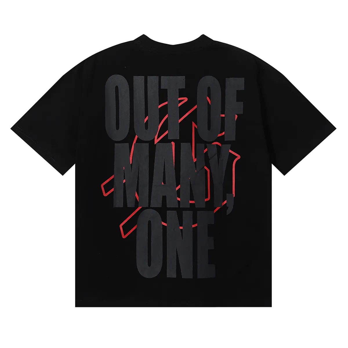 No. 7010, Mechao Godspeed war flame car print high weight double yarn pure cotton casual short-sleeved T-shirt batch 110 Color: black, white; Size: S M L XL