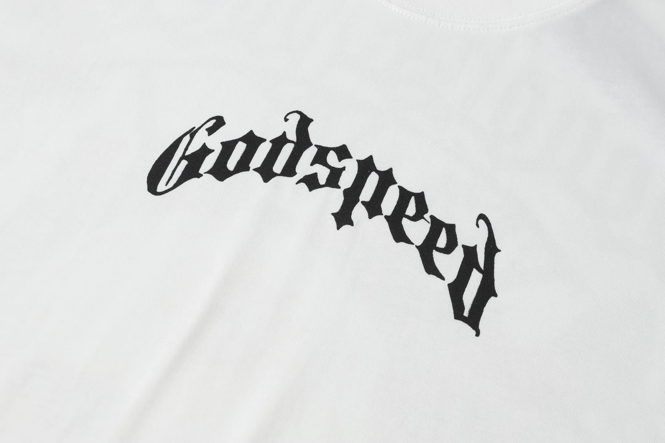 5046# White/Apricot｜P104 Godspeed cross-border American rock and roll street washed retro style short-sleeved T (craft printing) fabric (fabric) 32 counts combed double yarn 240 grams weight code number (size): S-M-L-XL color (colour): apricot.white