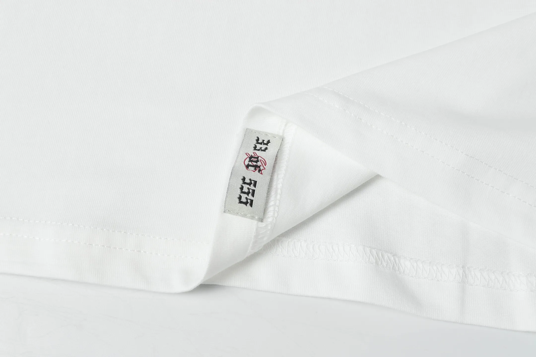 5046# White/Apricot｜P104 Godspeed cross-border American rock and roll street washed retro style short-sleeved T (craft printing) fabric (fabric) 32 counts combed double yarn 240 grams weight code number (size): S-M-L-XL color (colour): apricot.white