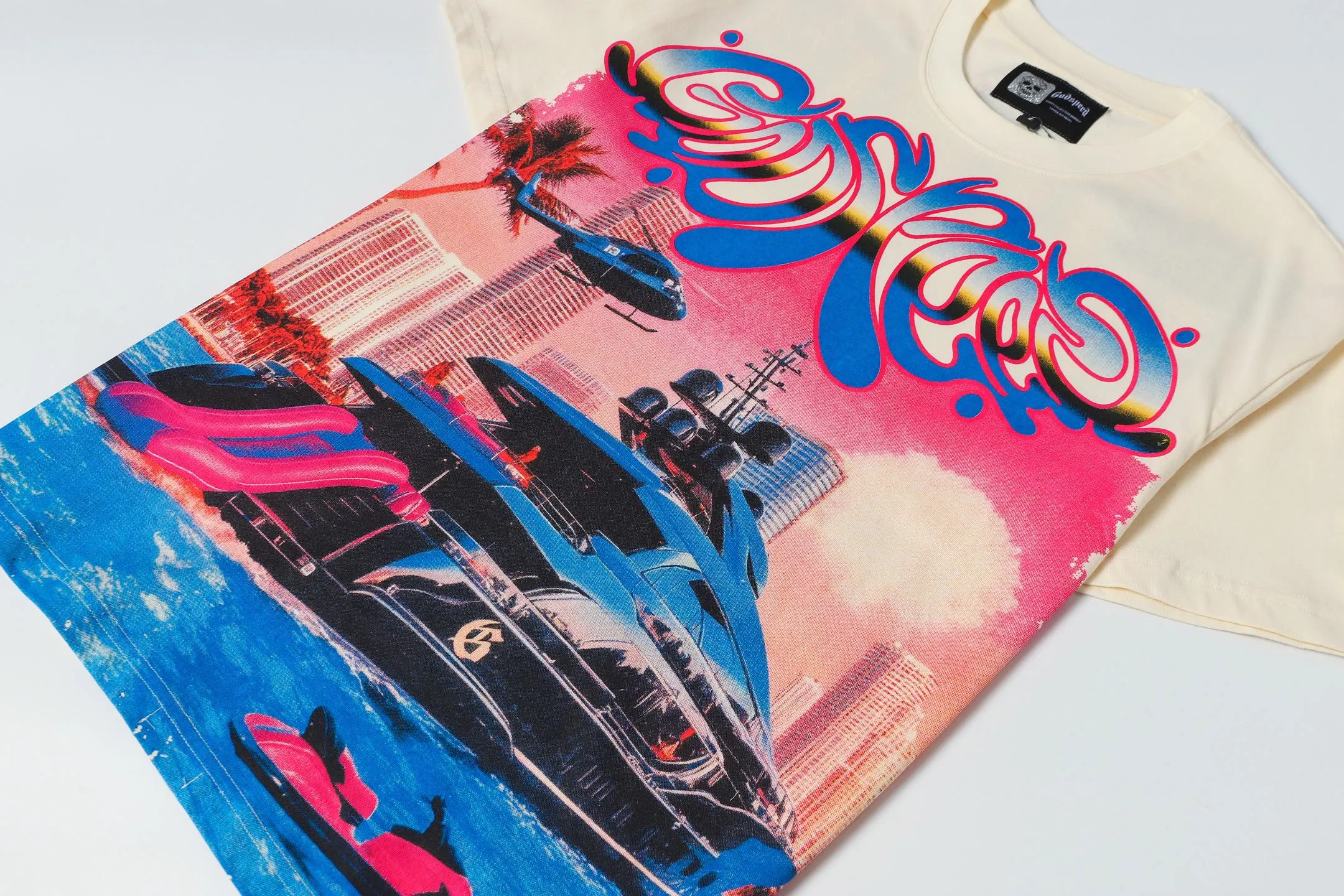 5080#apricot｜P104 Godspeed cross-border American rock and roll street washed retro style short-sleeved T (craft printing) fabric (fabric) 32 counts combed double yarn 240 grams weight code number (size): S-M-L-XL color (colour): apricot 👉