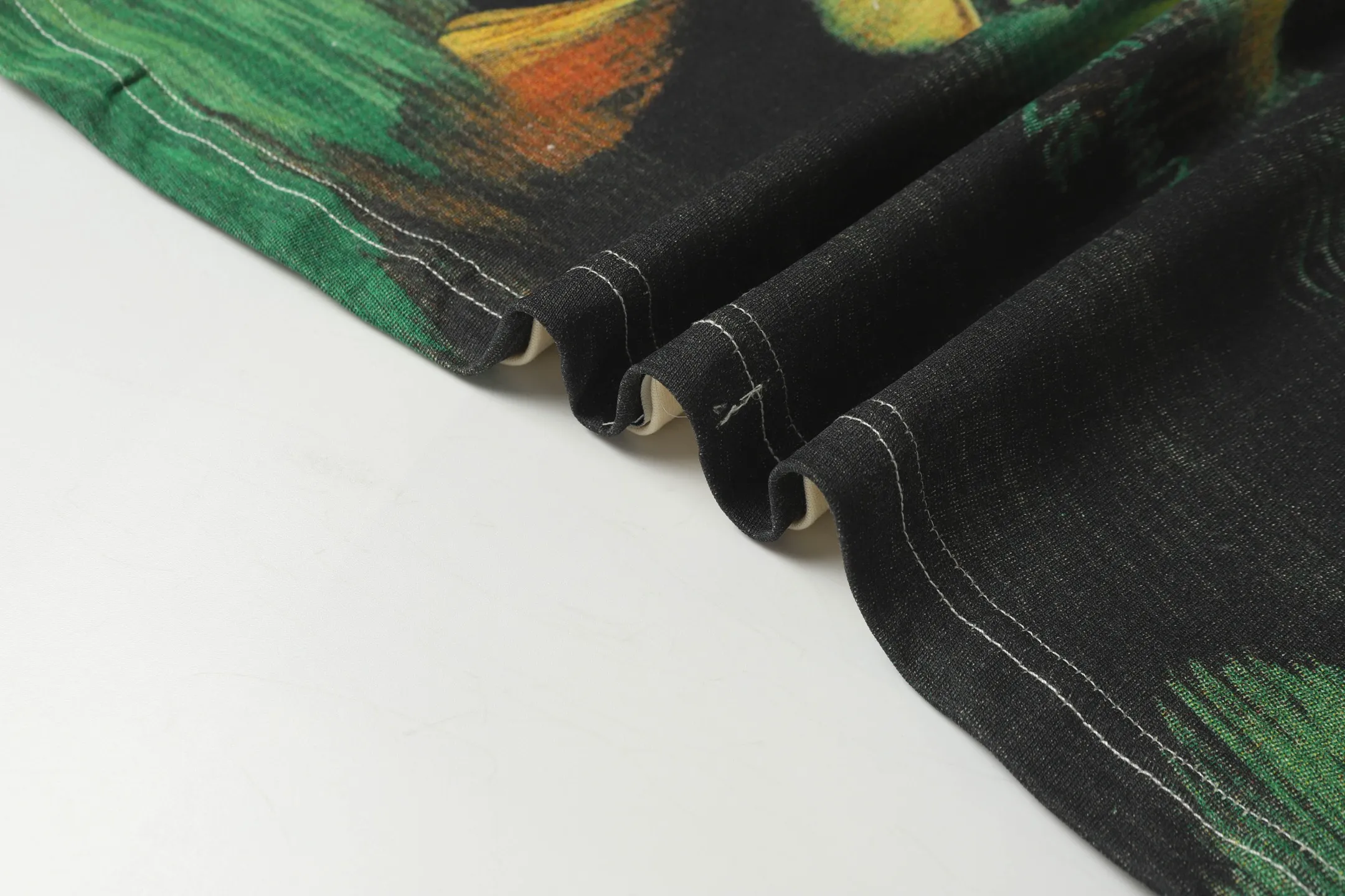 5043#apricot|P104 Godspeed cross-border American rock and roll street washed retro style short-sleeved T (craft printing) fabric (fabric) 32-count combed double yarn 240 grams weight code number (size): S-M-L-XL color (colour): apricot