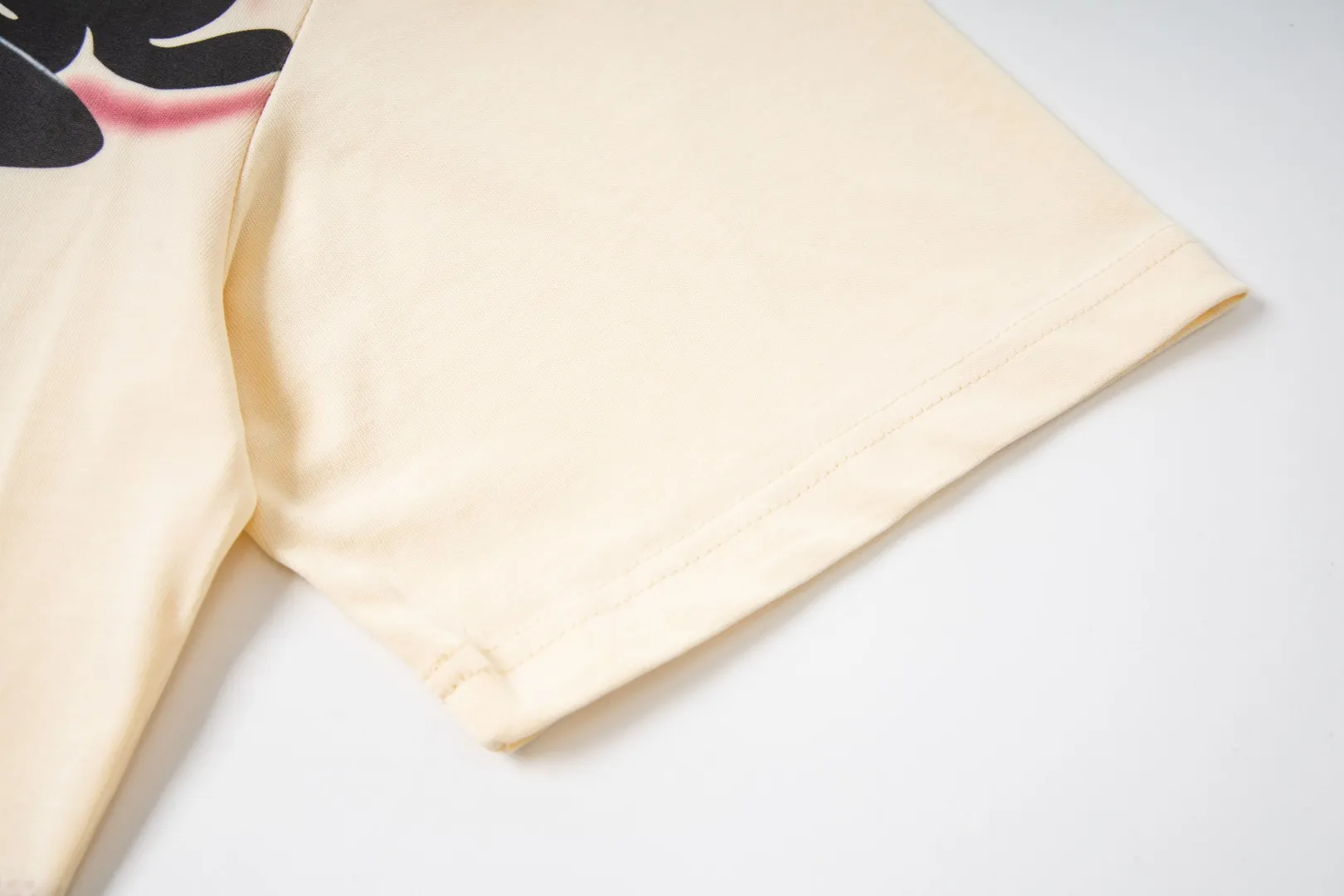 G33# GodSpeed ​​white ink direct spray washed short-sleeved S-XL size blue (washed) P126 apricot P106