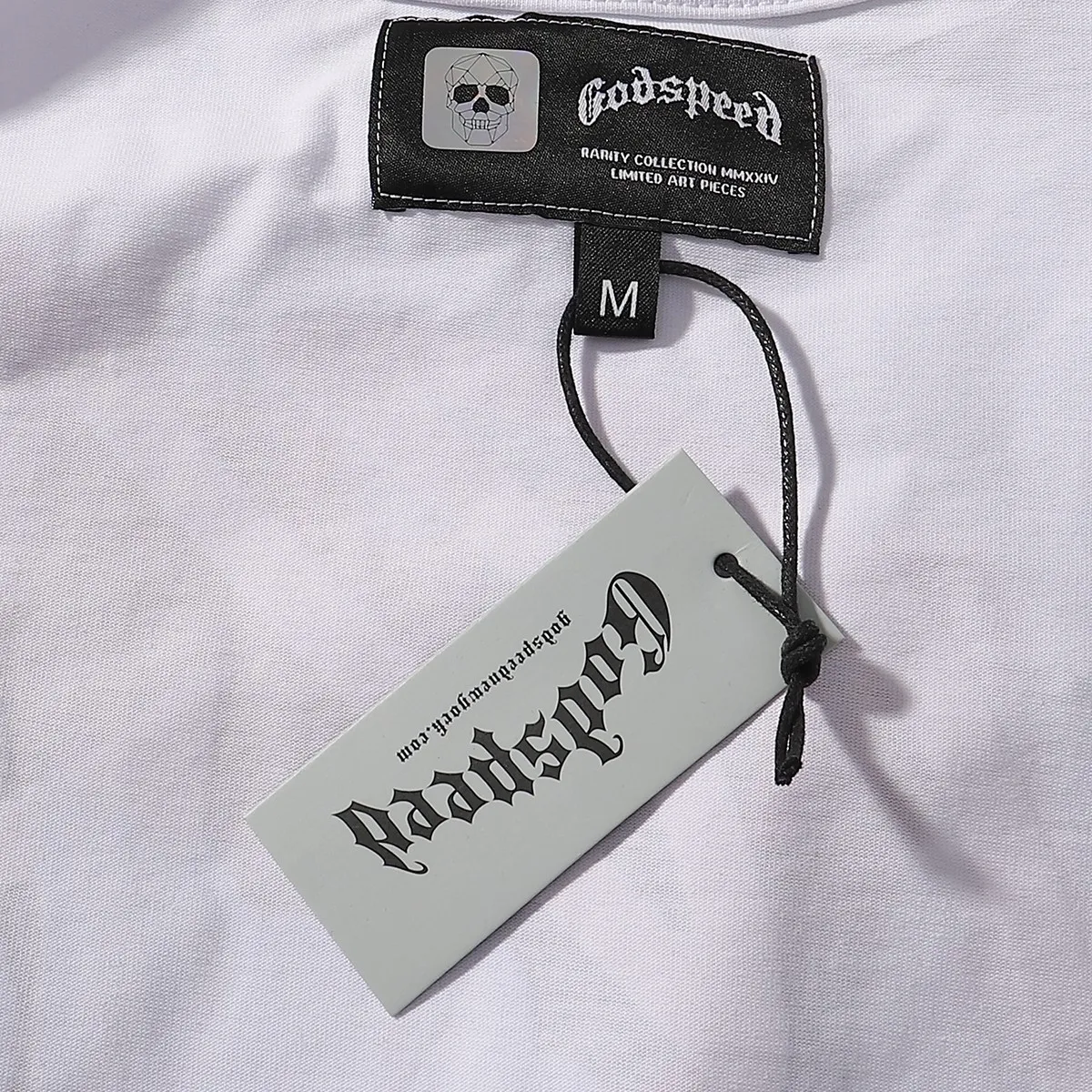 No. 7021, American trend Godspeed comfortable beach skull print high quality double yarn pure cotton casual short-sleeved T-shirt batch 110 Color: black, white; Size: S M L XL
