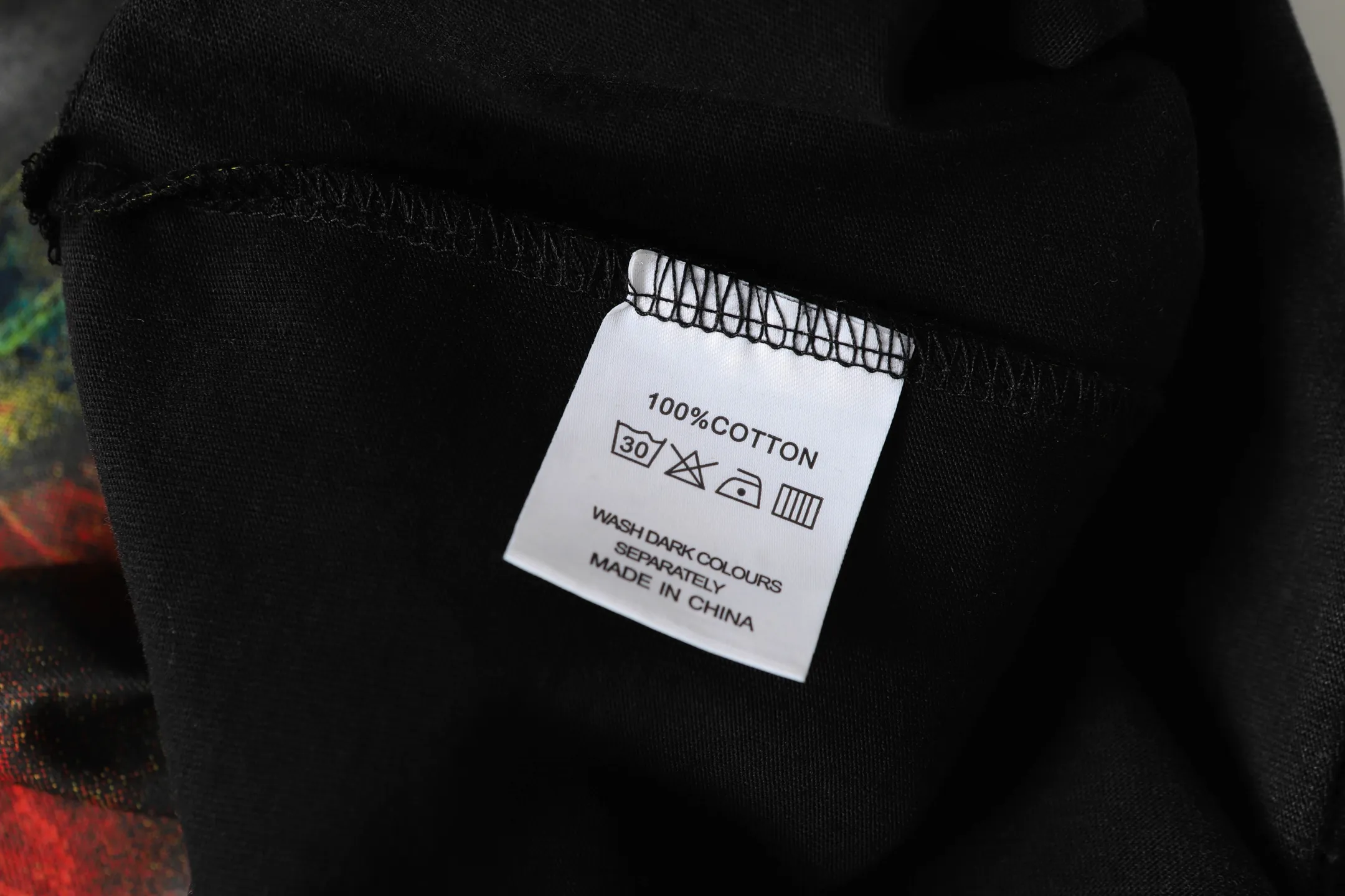 6060#washed black｜P116 Godspeed cross-border American rock and roll street washed retro style short-sleeved T (craft printing) fabric (fabric): 32 count combed double yarn 250g weight code number (size): S-M-L-XL color (colour): washed black