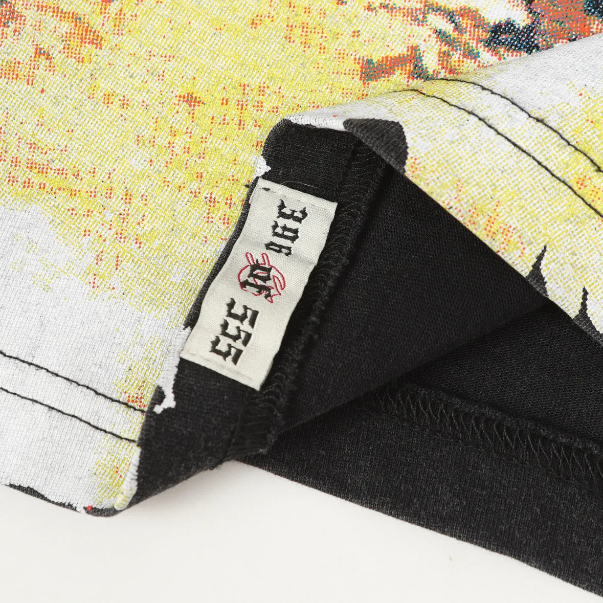 6109# washed black I P116 Godspeed cross-border American rock and roll street washed retro style short-sleeved T (craft printing) fabric (fabric): 32 count combed double yarn 250 grams weight code number (size): S-M-L-XL color (colour): washed black