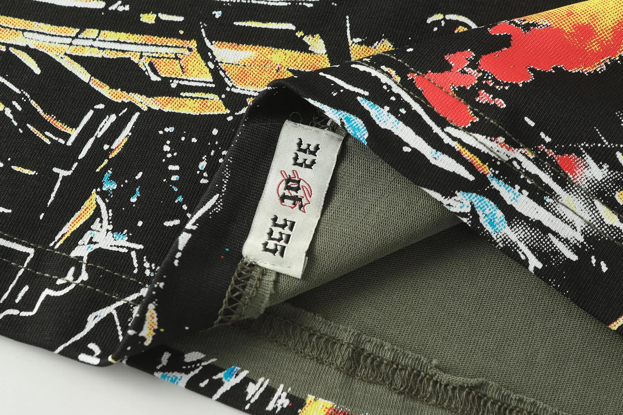 5101#Army Green｜P106 Godspeed cross-border American rock and roll street washed retro style short-sleeved T (craft printing) fabric (fabric) 32 counts combed double yarn 240 grams weight code number (size): S-M-L-XL color (colour): military green 👉