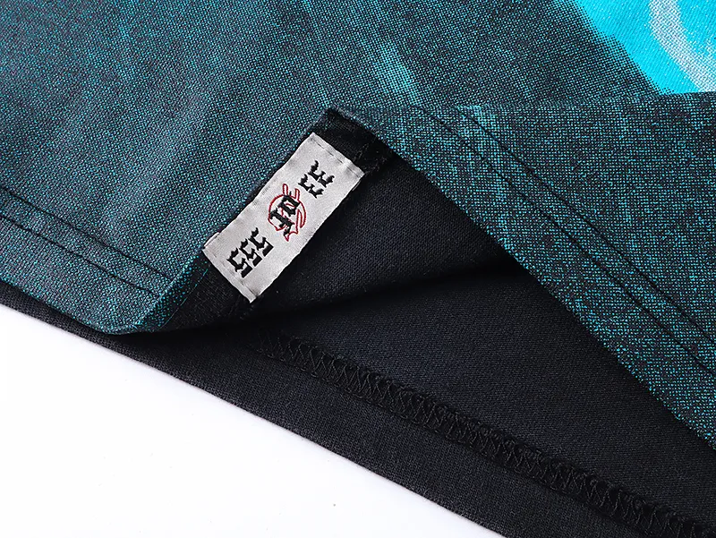 1073# P126 Washed Black Real Shot Godspeed American Fashion Rock Street Retro Washed Distressed Printed Cotton Short Sleeves Fabric: 250g 32 Count Fine Cotton Double Yarn Pure Cotton Color: Washed Black Size: S M L XL