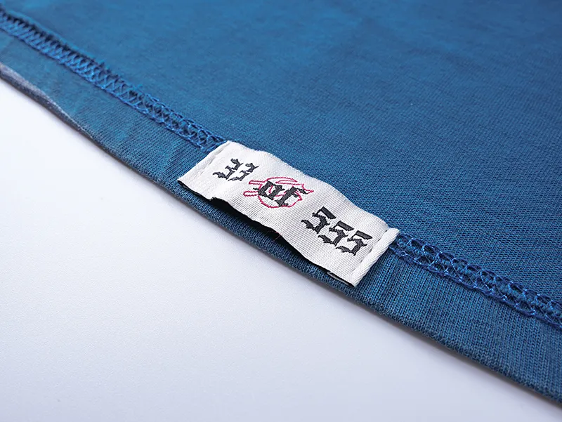 1096# P160 Washed Style Real Shot Godspeed American Fashion Rock Street Retro Washed Distressed Printed Pure Cotton Short Sleeves Fabric: 270g 32 Count Fine Cotton Double Yarn Pure Cotton Color: Washed Black Washed Blue Code Number: S M L XL
