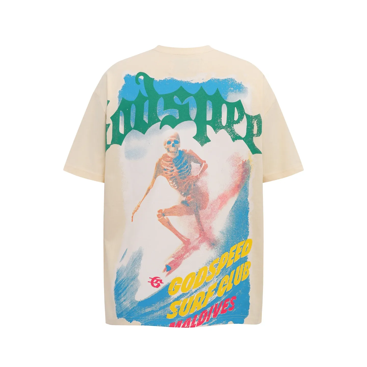 G803# P110 Godspeed short-sleeved T-shirt color: Bone (beige) size: S M L XL