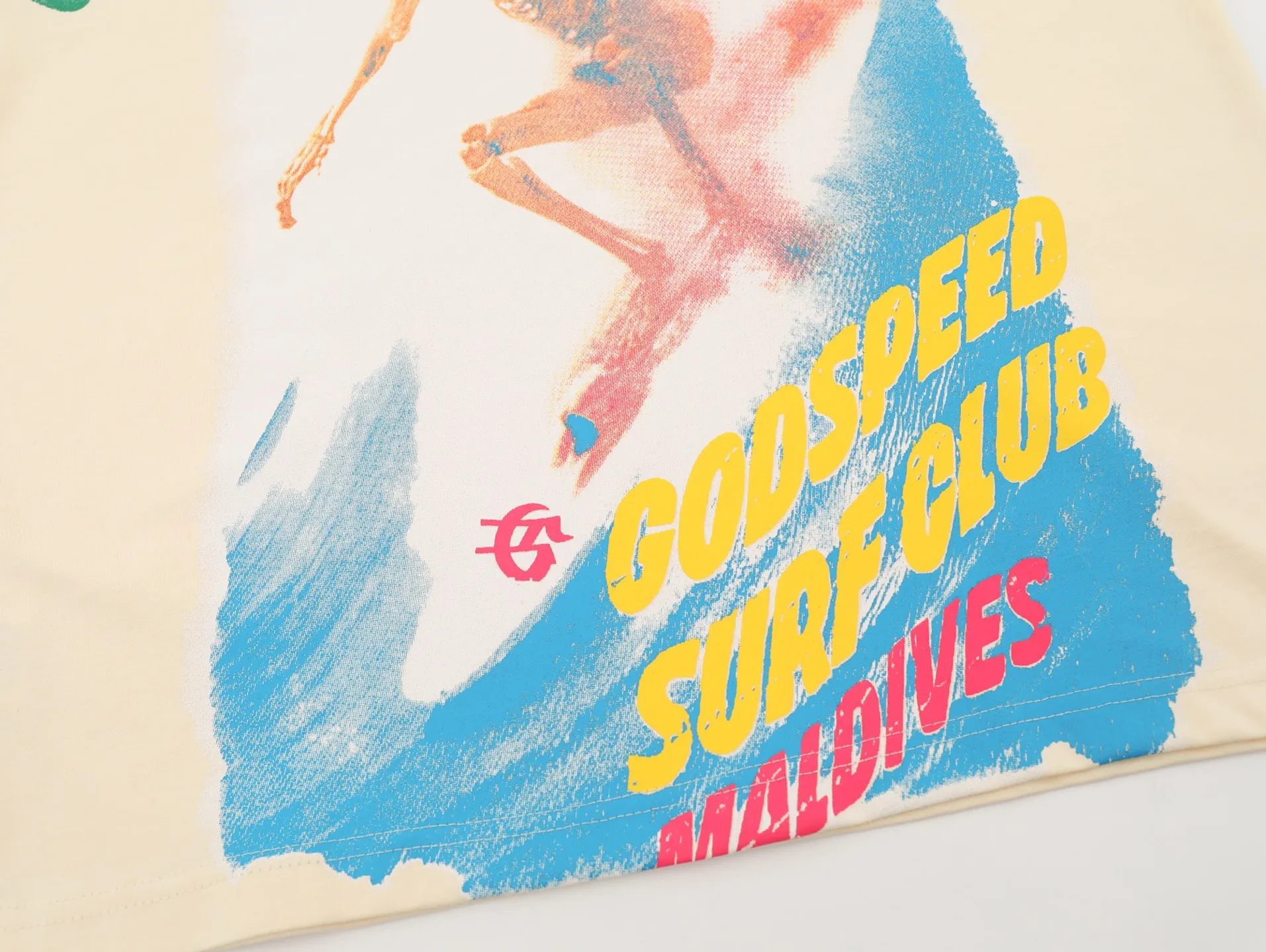 G803# P110 Godspeed short-sleeved T-shirt color: Bone (beige) size: S M L XL