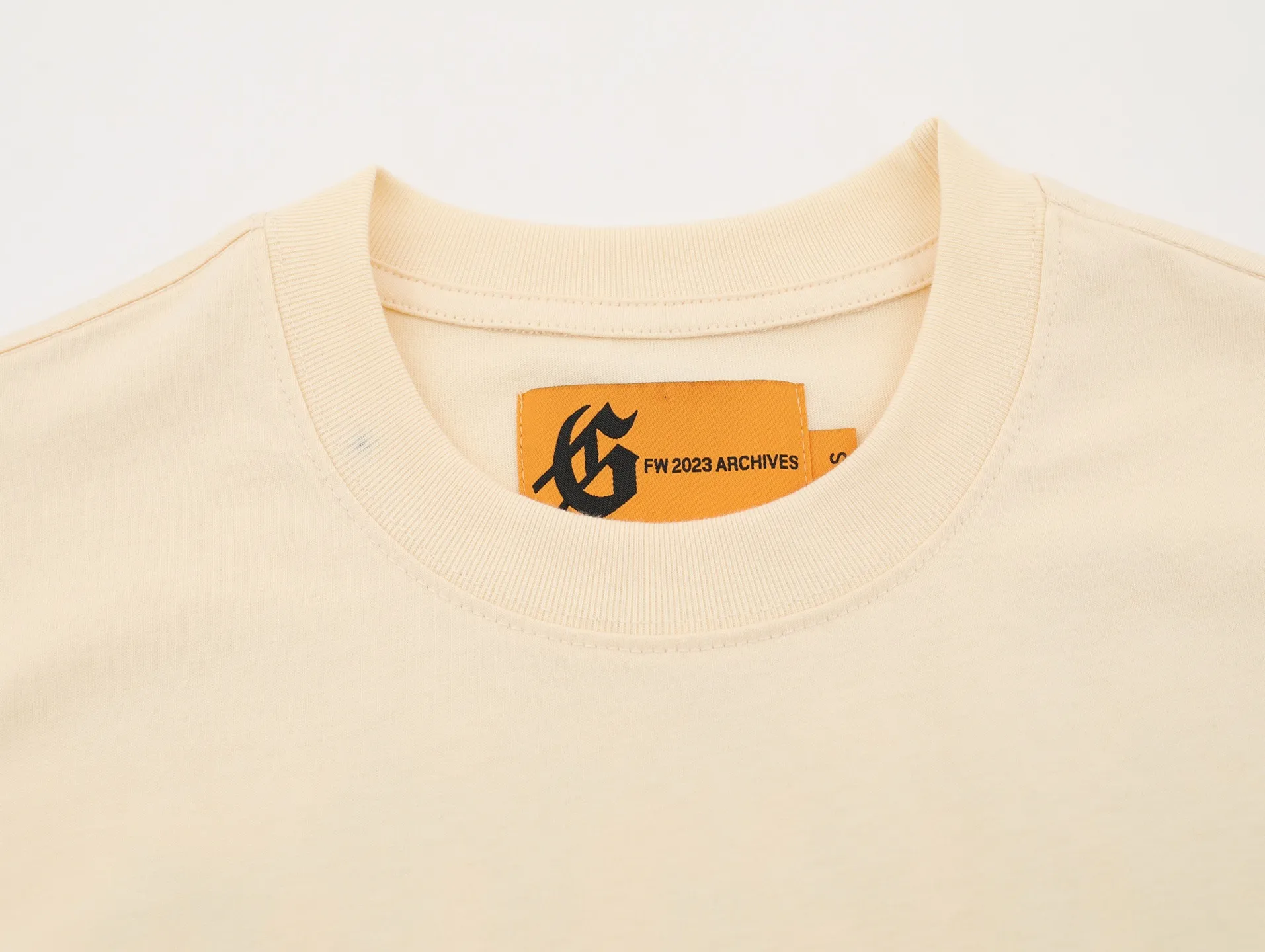 G803# P110 Godspeed short-sleeved T-shirt color: Bone (beige) size: S M L XL