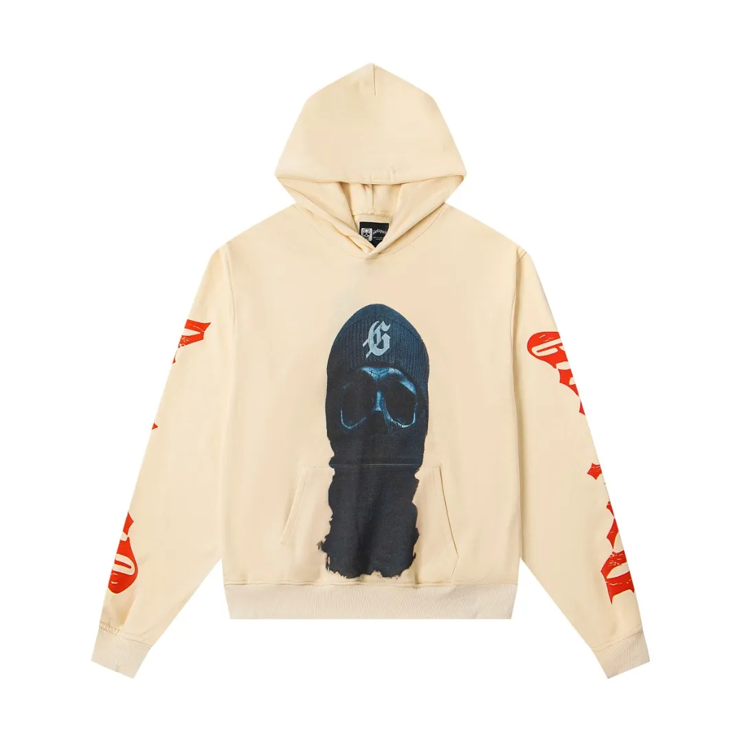 G02# GodSpeed ​​white ink direct spray sweatshirt S-XL washed black P236 apricot P226