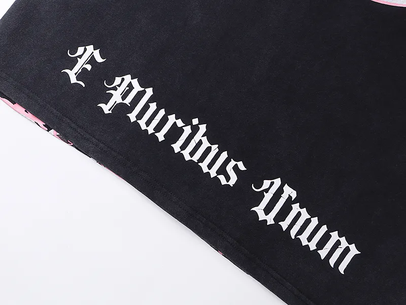 1036# P126 Washed Black Real Shot Godspeed American Fashion Rock Street Retro Washed Distressed Printed Pure Cotton Short Sleeves Fabric: 250g 32 Count Fine Cotton Double Yarn Pure Cotton Color: Washed Black Size: S M L XL
