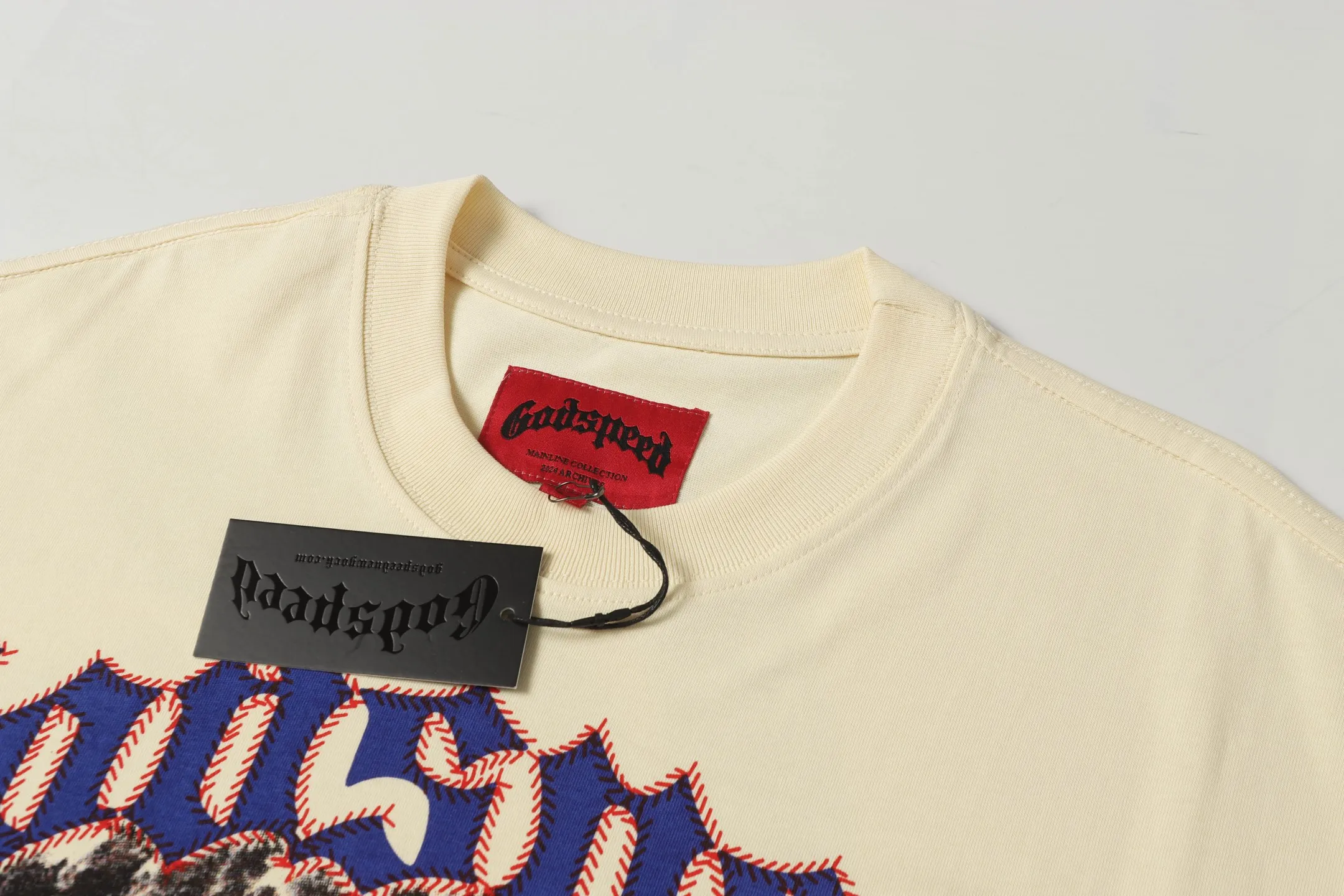 5068#apricot｜P104 Godspeed cross-border American rock and roll street washed retro style short-sleeved T (craft printing) fabric (fabric) 32 counts combed double yarn 240 grams weight code number (size): S-M-L-XL color (colour): apricot 👉
