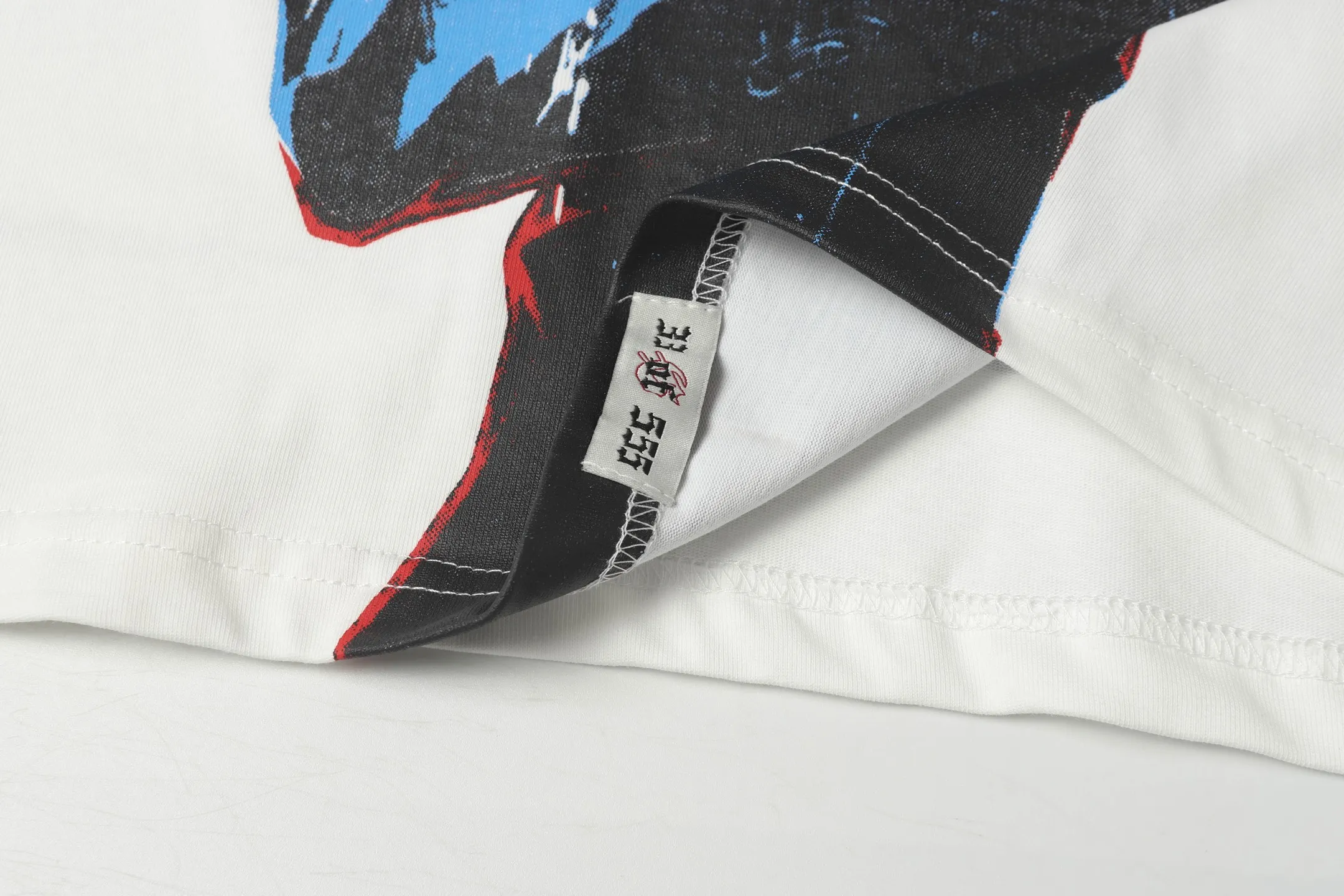 52💰5021# White I Additional color: White Godspeed cross-border American rock and roll street washed retro style short-sleeved T (craft print) Fabric (fabric): 32-count combed double yarn 240 grams weight Size (size): S-M-L-XL Color (colour): white, 👉