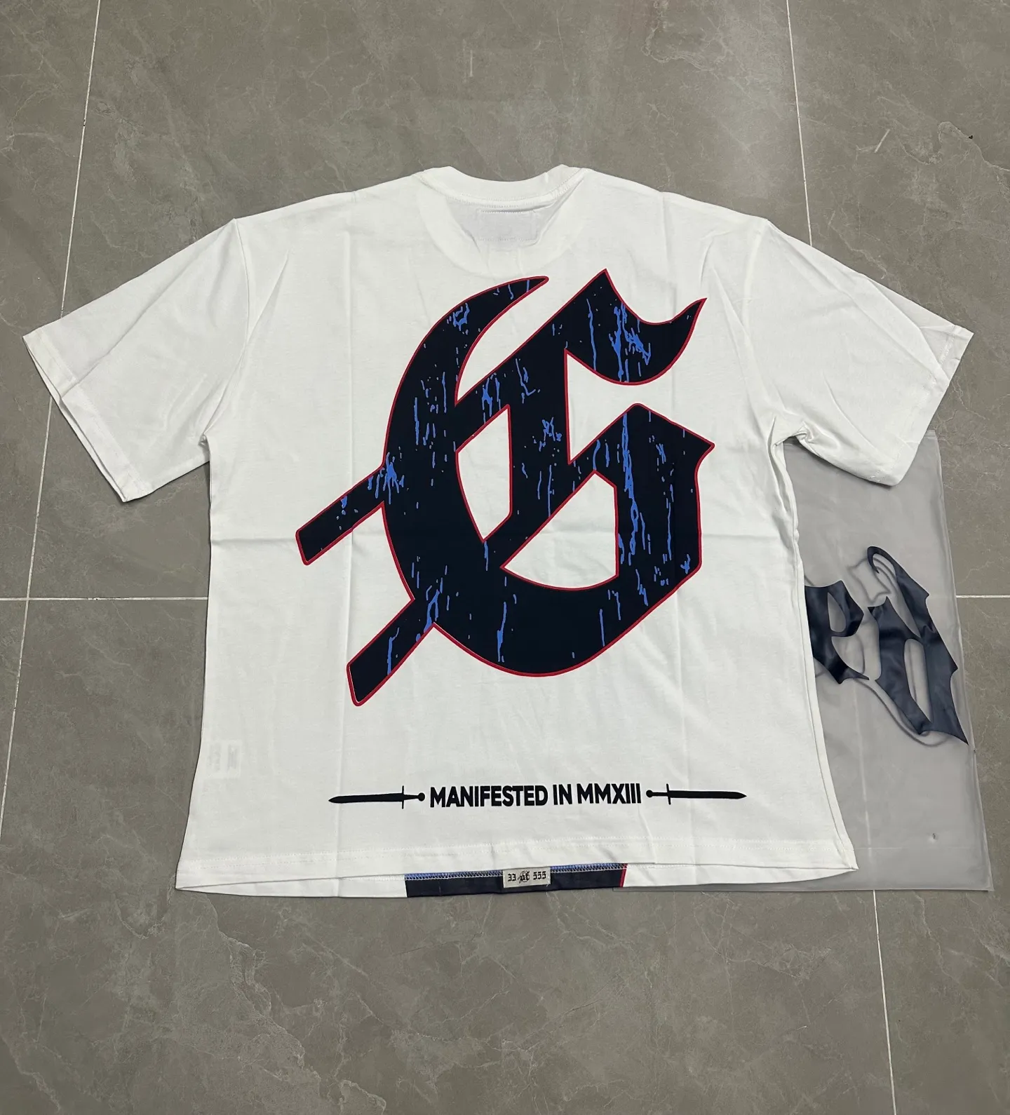 52💰5021# White I Additional color: White Godspeed cross-border American rock and roll street washed retro style short-sleeved T (craft print) Fabric (fabric): 32-count combed double yarn 240 grams weight Size (size): S-M-L-XL Color (colour): white, 👉