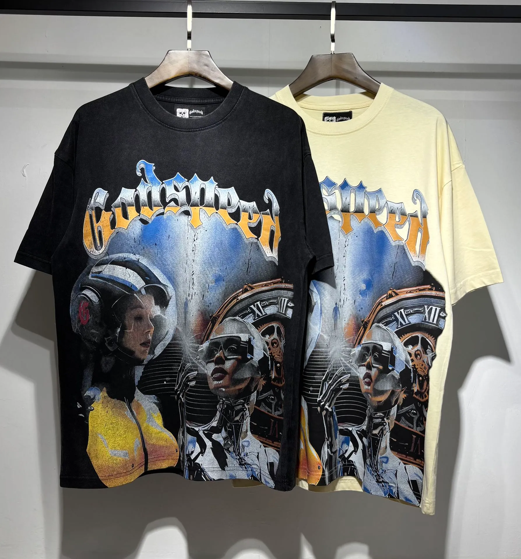Style 533 Washed Black P124 GODSPEED Short Sleeve S. M. L xl