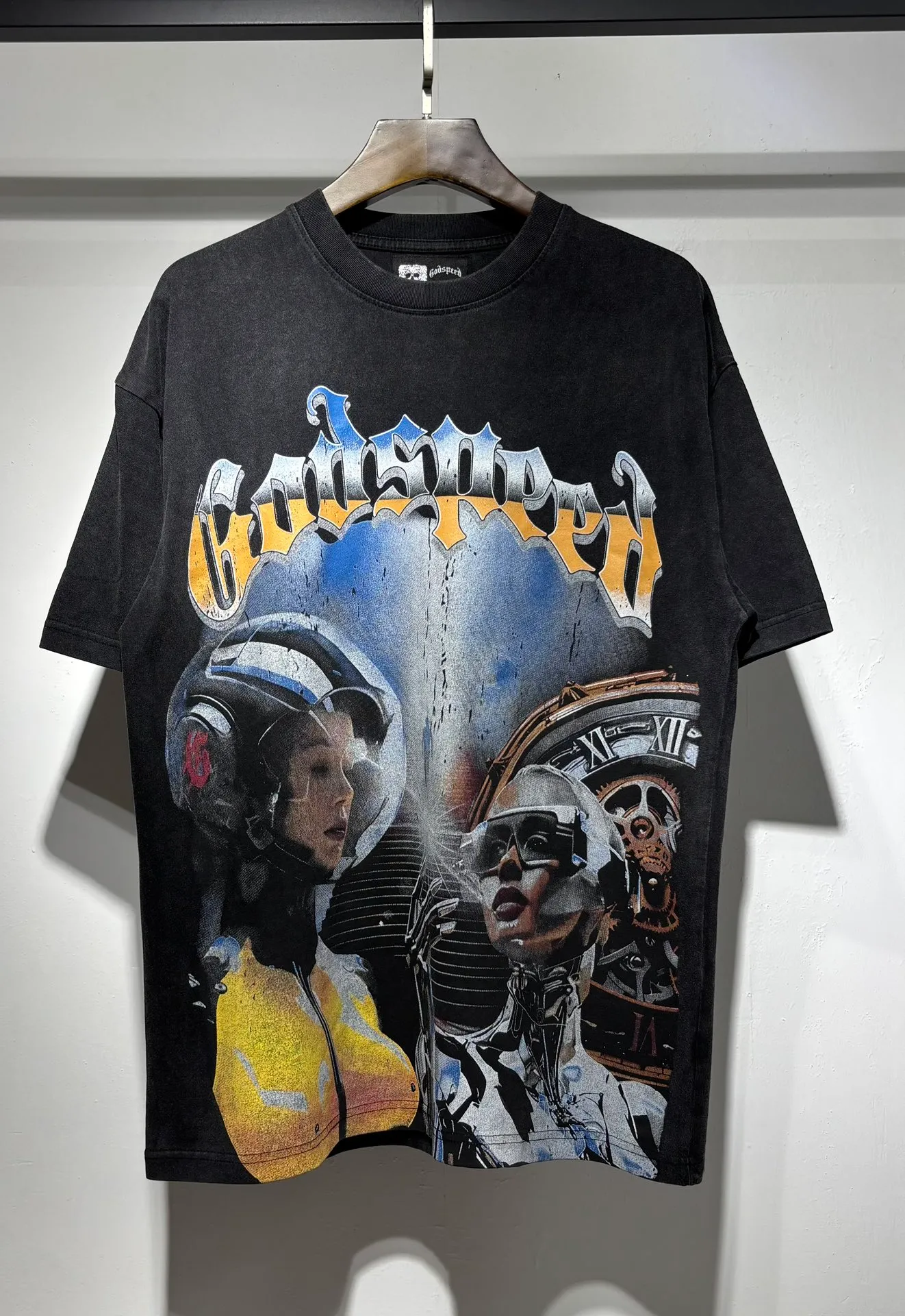 Style 533 Washed Black P124 GODSPEED Short Sleeve S. M. L xl