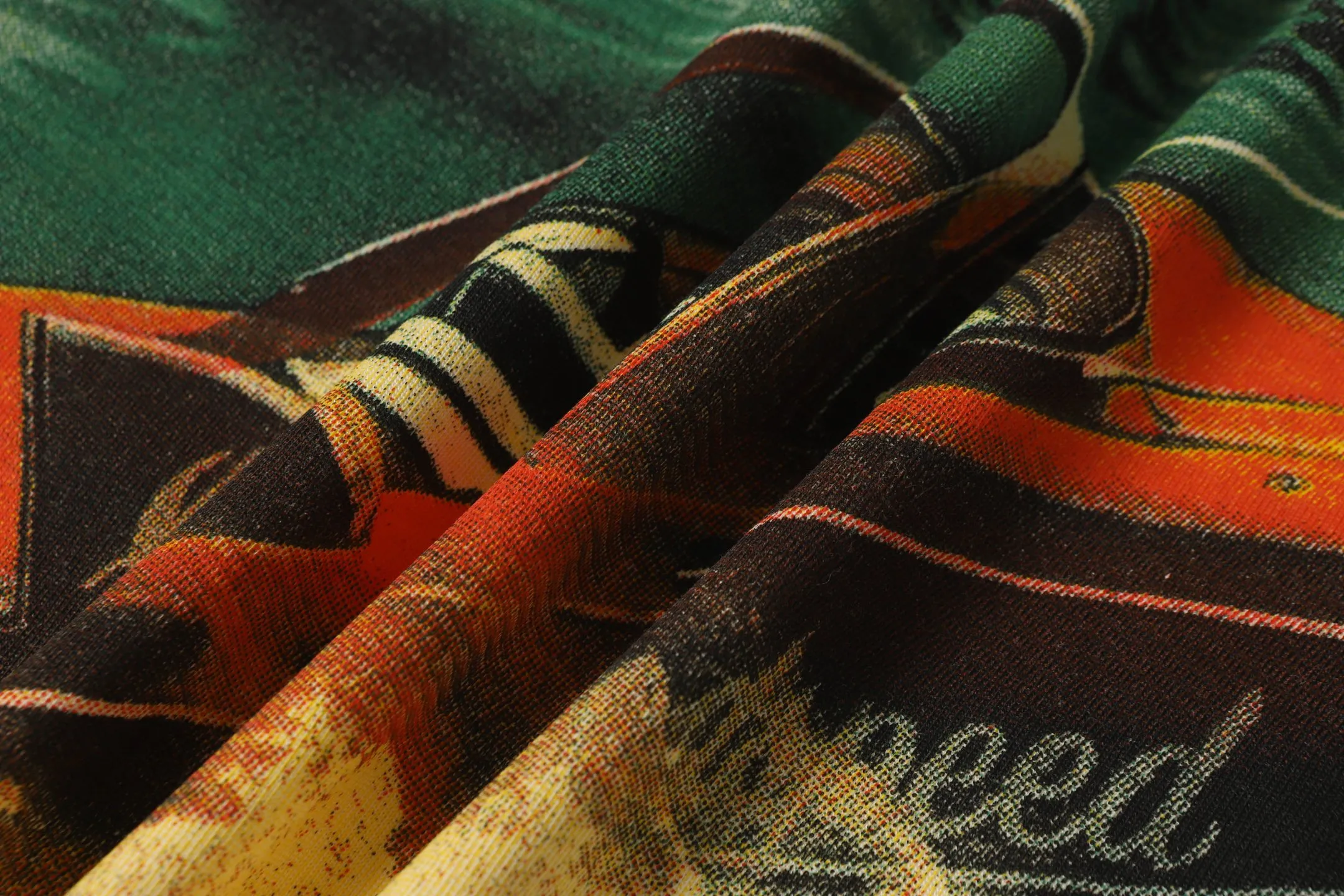 5047#Apricot｜P104 Godspeed cross-border American rock and roll street washed retro style short-sleeved T (craft printing) fabric (fabric) 32-count combed double yarn 240 grams weight code number (size): S-M-L-XL color (colour): apricot