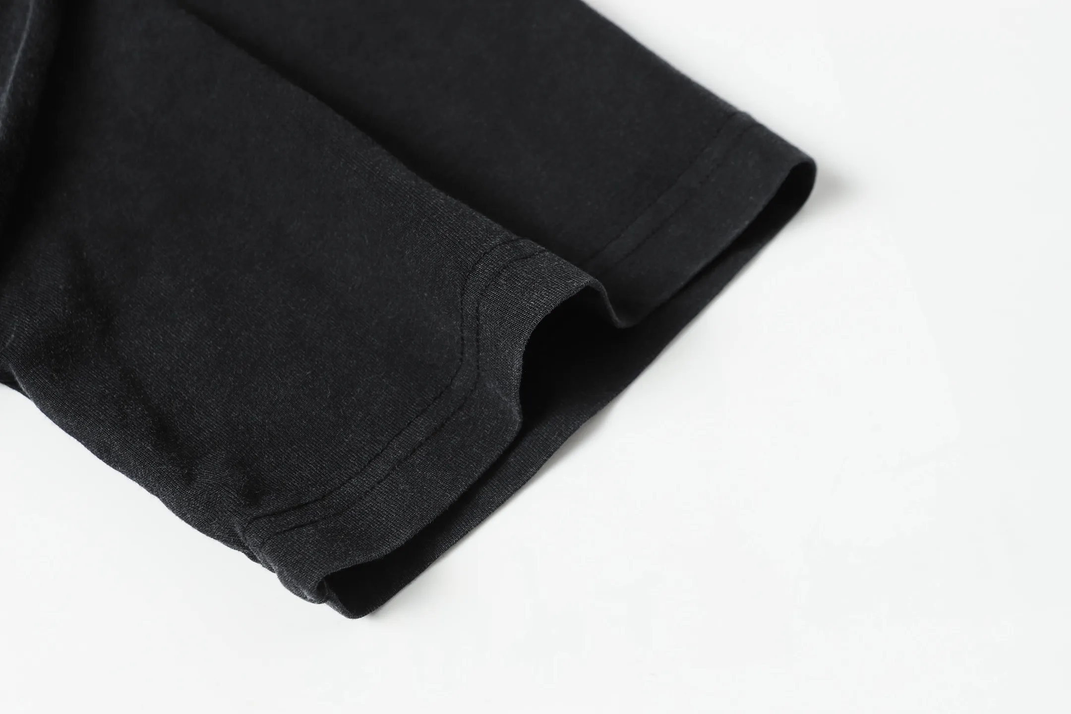 6059#washed black｜P116 Godspeed cross-border American rock and roll street washed retro style short-sleeved T (craft printing) fabric (fabric): 32 count combed double yarn 250g weight code number (size): S-M-L-XL color (colour): washed black