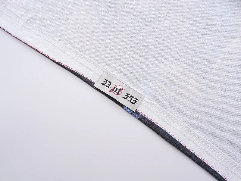 3075# P110 Real shot Godspeed American trendy rock and roll street retro loose printed cotton short sleeves Fabric: 240g 32 count fine cotton double yarn pure cotton Color: off-white Size: S M L XL