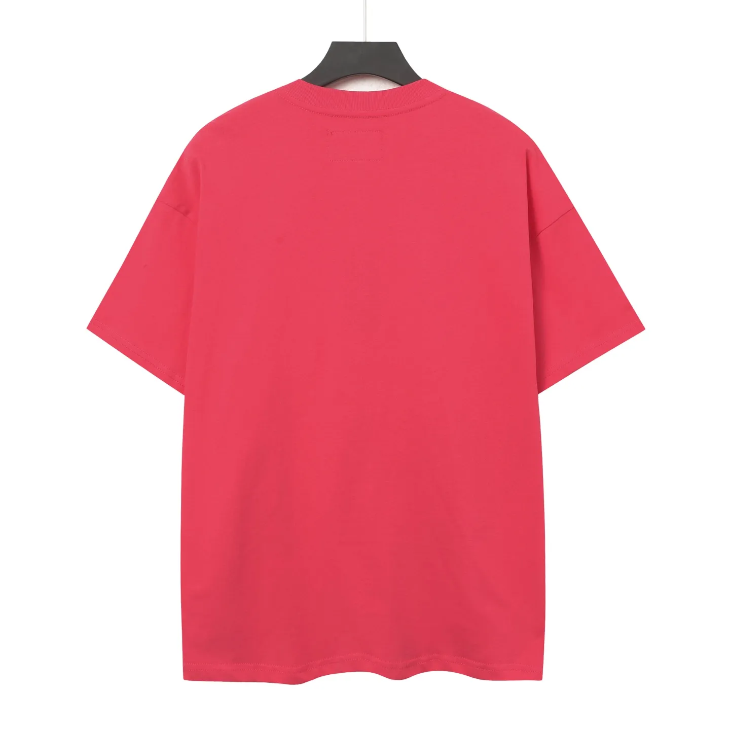 5039#Rose Red｜P104 Godspeed cross-border American rock and roll street washed retro style short-sleeved T (craft printing) fabric (fabric) 32-count combed double yarn 240 grams weight code number (size): S-M-L-XL color (colour): rose red