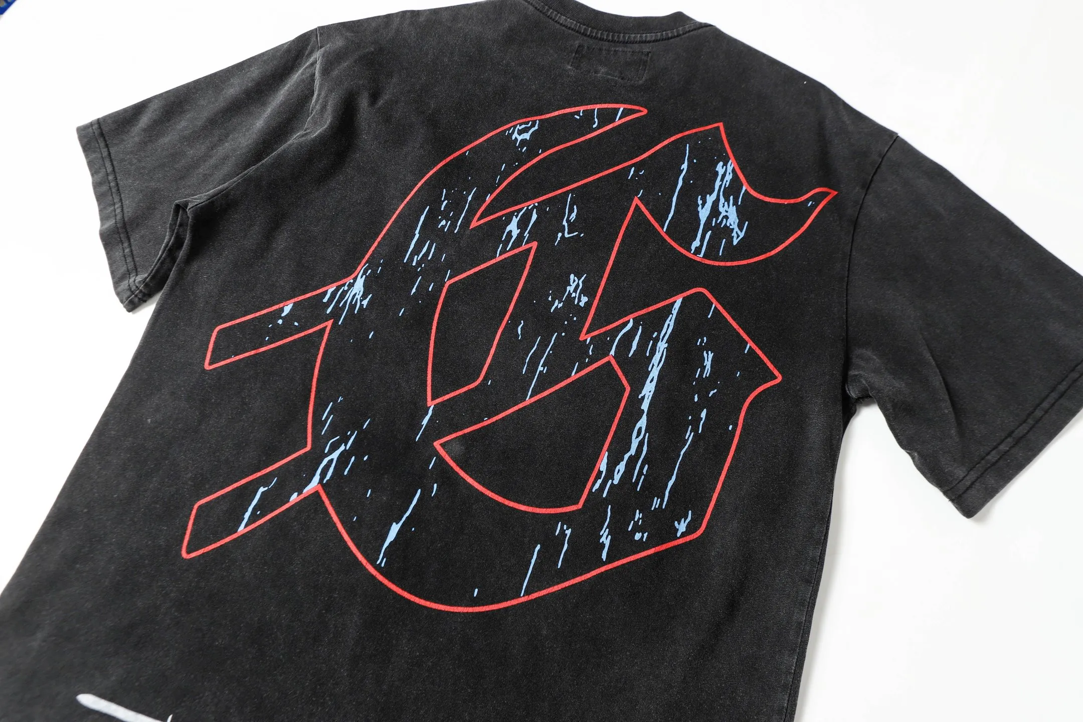 6021# Washed Black｜P116 Godspeed cross-border American rock and roll street washed retro style short-sleeved T (craft print) Fabric (fabric): 32 count combed double yarn 250 grams weight Size (size): S-M-L-XL Color (colour): Washed black 👉