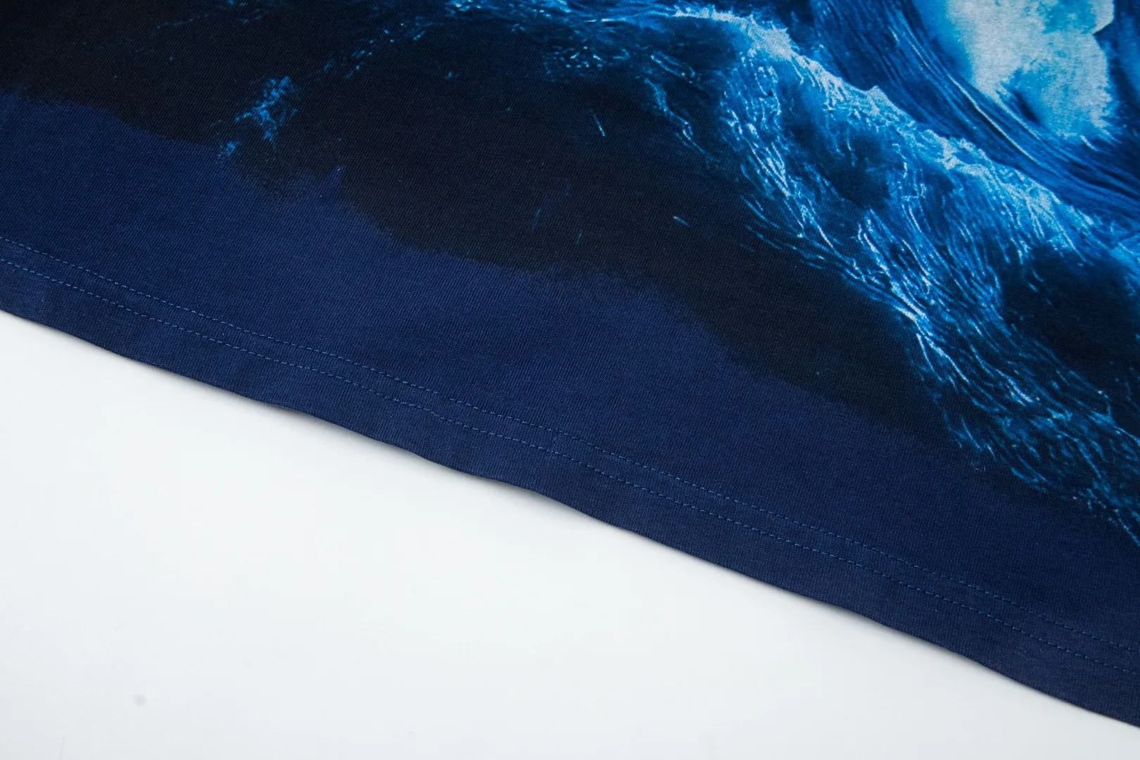 G46# GodSpeed ​​white ink direct spray washed long sleeve S-XL size black (washed) P156 blue (washed) P156