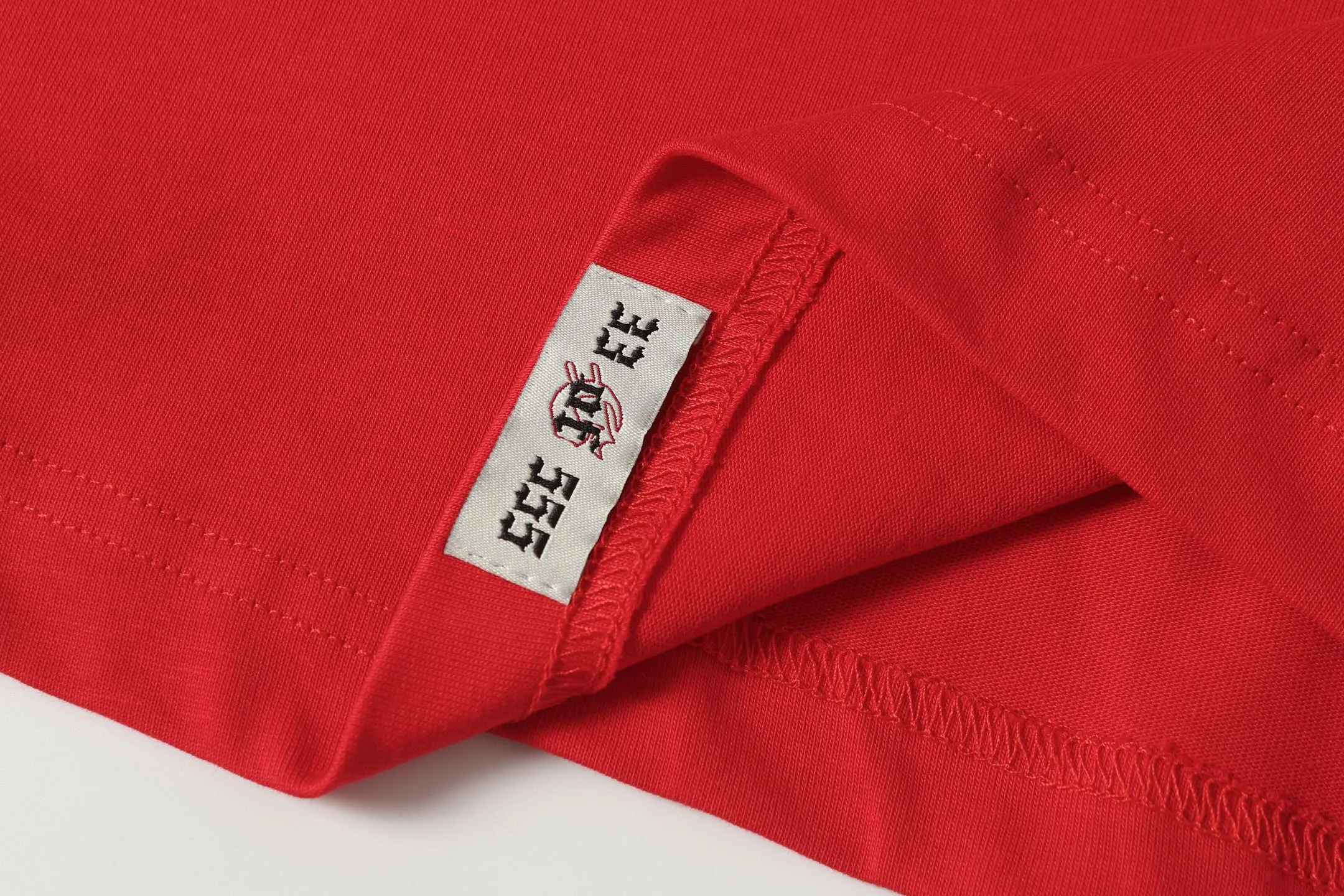 52💰5092#China Red/Klein Blue I Godspeed cross-border American rock and roll street wash retro style short-sleeved T (craft printing) fabric (fabric): 32 count combed double yarn 240 grams weight code (size): S-M-L-XL color (colour): Chinese red/Klein blue