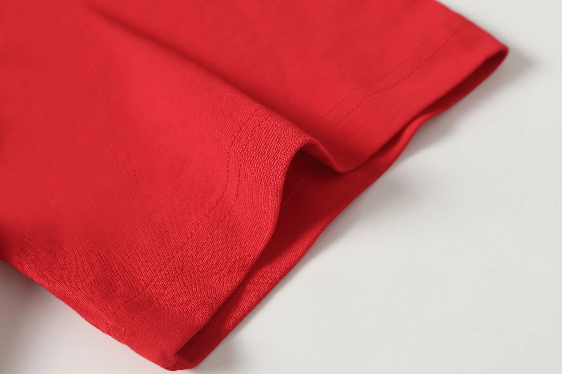 52💰5092#China Red/Klein Blue I Godspeed cross-border American rock and roll street wash retro style short-sleeved T (craft printing) fabric (fabric): 32 count combed double yarn 240 grams weight code (size): S-M-L-XL color (colour): Chinese red/Klein blue