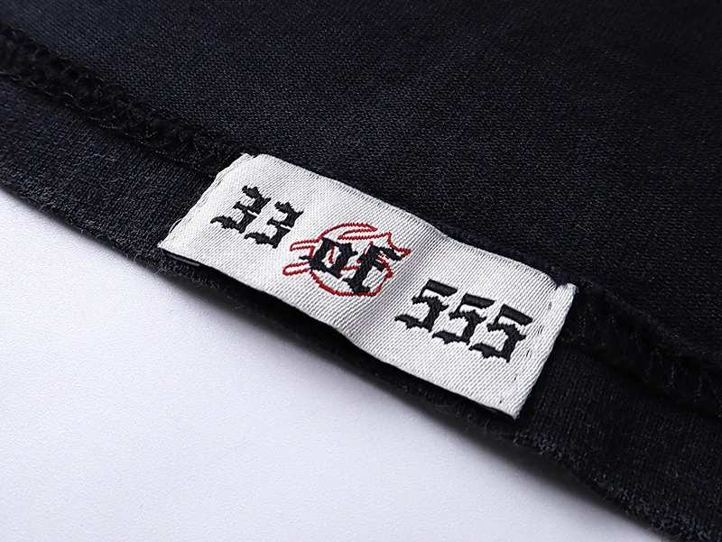 1010# P126 Washed model Real shot Godspeed American fashion rock street retro washed distressed printed cotton short sleeves Fabric: 250g 32 count fine cotton double yarn pure cotton Color: washed black washed blue Code number: S M L XL