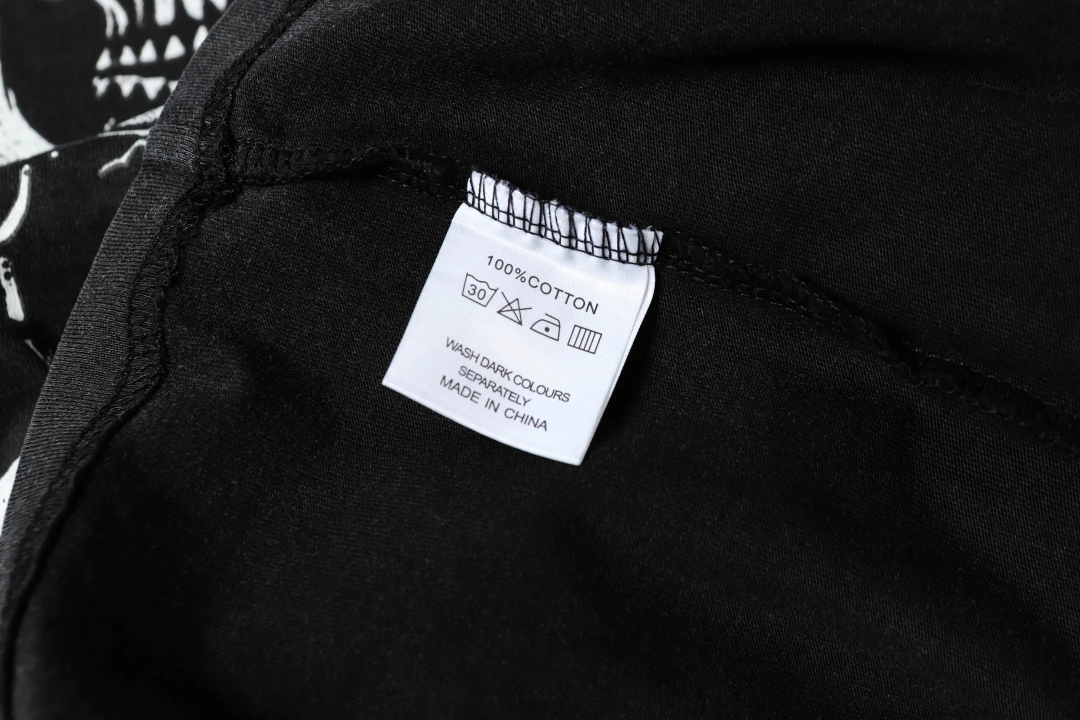 6055#washed black｜P116 Godspeed cross-border American rock and roll street washed retro style short-sleeved T (craft printing) fabric (fabric): 32 count combed double yarn 250g weight code number (size): S-M-L-XL color (colour): washed black