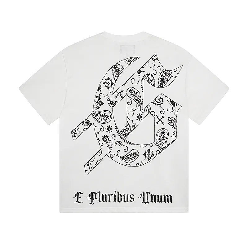 3029# P110 Real shot Godspeed American fashion rock street retro loose printed cotton short sleeves Fabric: 240g 32 count fine cotton double yarn pure cotton Color: off-white Size: S M L XL