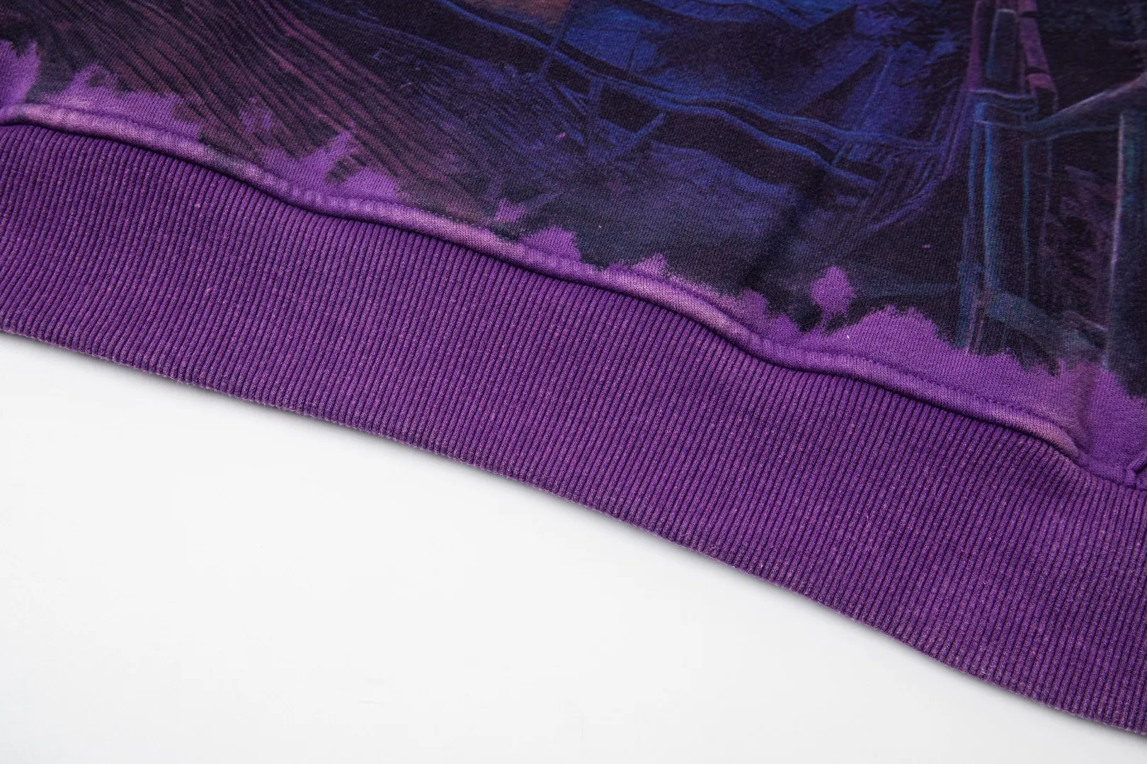 G51# GodSpeed ​​white ink direct spray sweatshirt Size S-XL Purple (washed) P236 Apricot P226