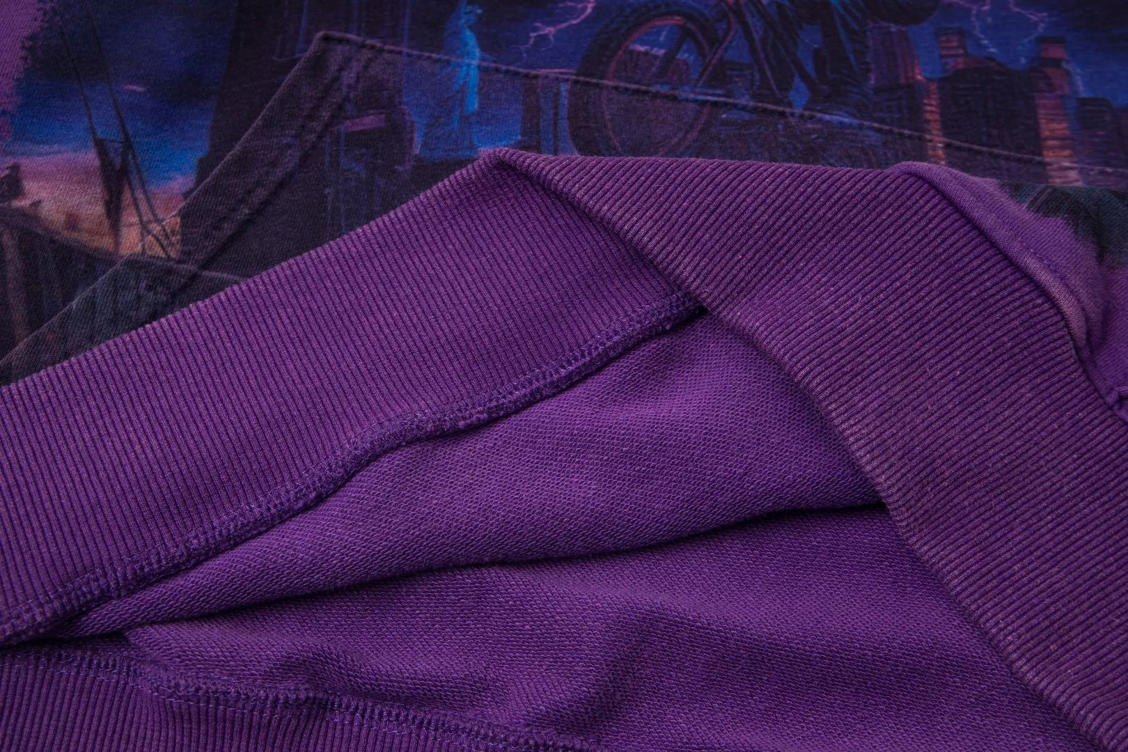 G51# GodSpeed ​​white ink direct spray sweatshirt Size S-XL Purple (washed) P236 Apricot P226