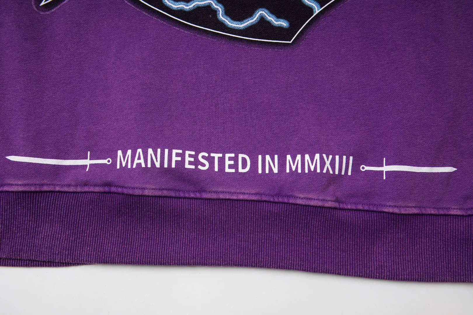 G51# GodSpeed ​​white ink direct spray sweatshirt Size S-XL Purple (washed) P236 Apricot P226