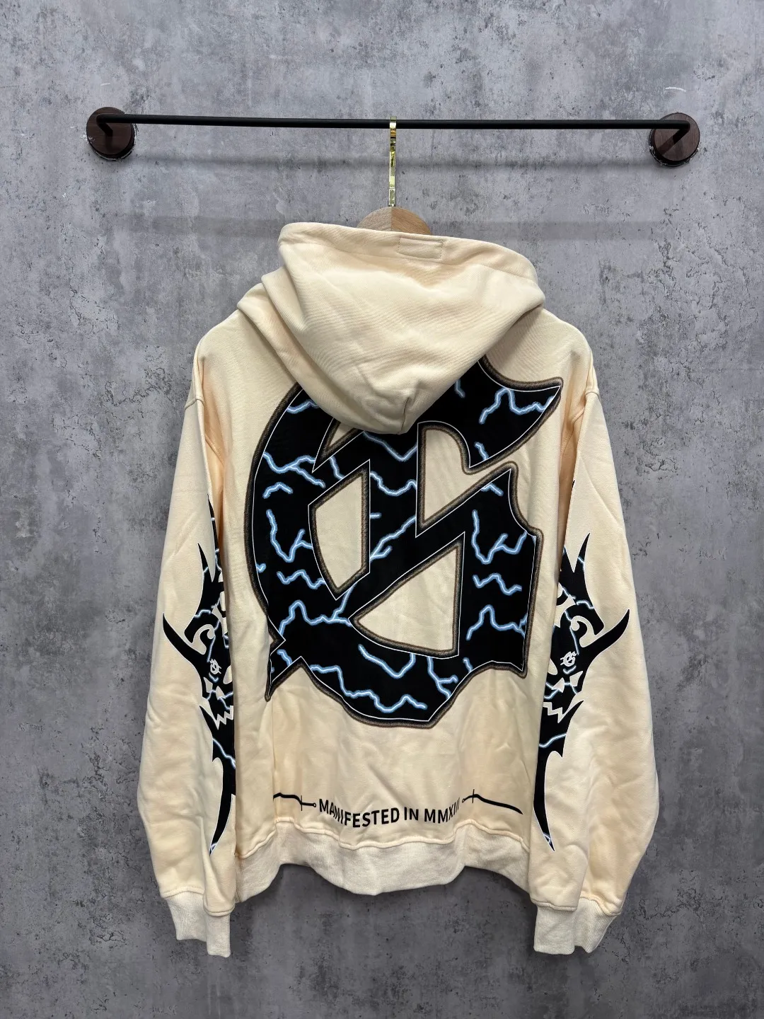 G51# GodSpeed ​​white ink direct spray sweatshirt Size S-XL Purple (washed) P236 Apricot P226