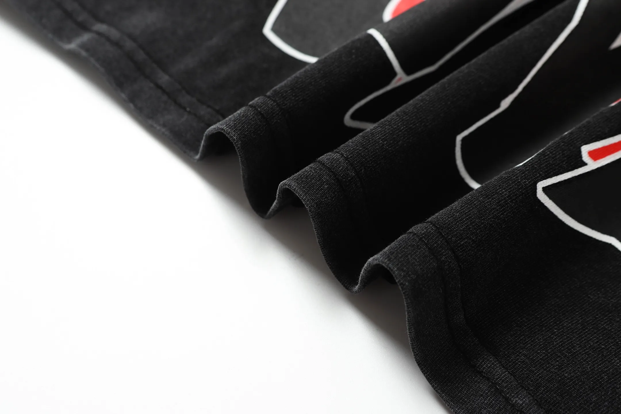 6002# washed black｜P116 Godspeed cross-border American rock and roll street washed retro style short-sleeved T (craft print) fabric (fabric): 32 count combed double yarn 250 grams weight code number (size): S-M-L-XL color (colour): washed black