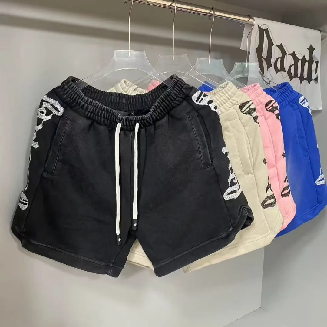 150💰G90 godspeed retro washed and distressed shorts rope custom logo 380g pure cotton terry S～XL