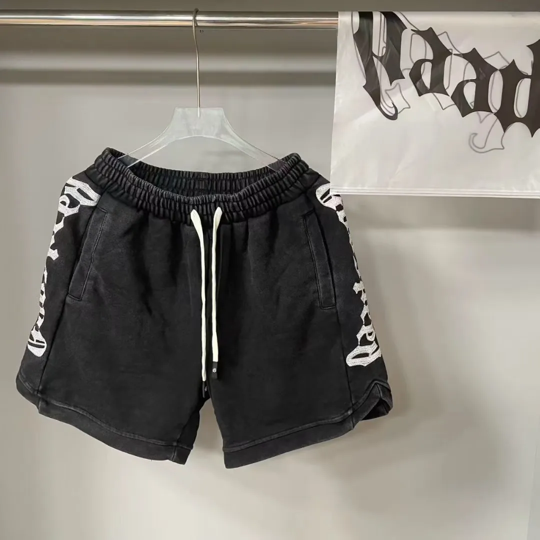 150💰G90 godspeed retro washed and distressed shorts rope custom logo 380g pure cotton terry S～XL