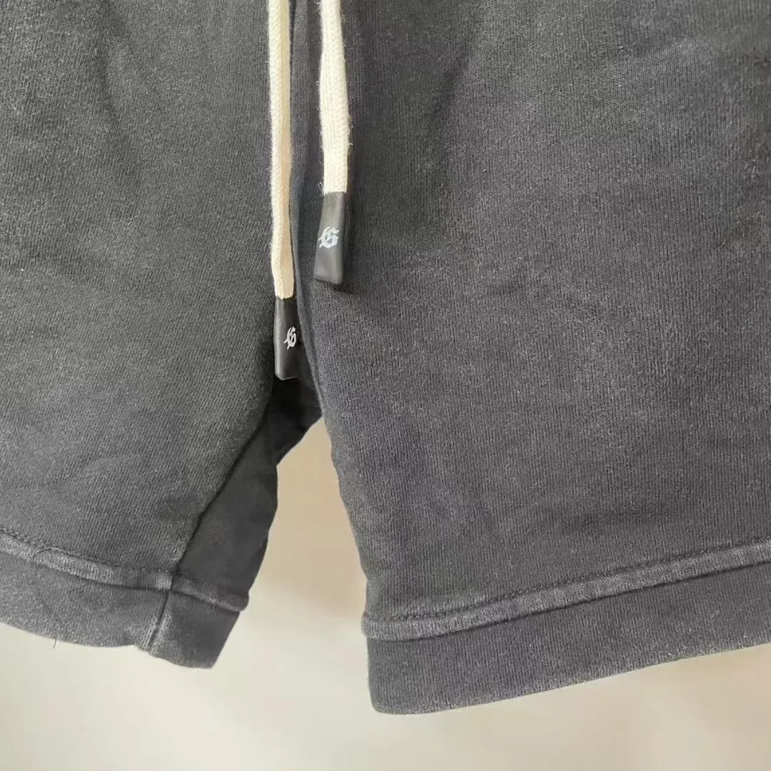 150💰G90 godspeed retro washed and distressed shorts rope custom logo 380g pure cotton terry S～XL