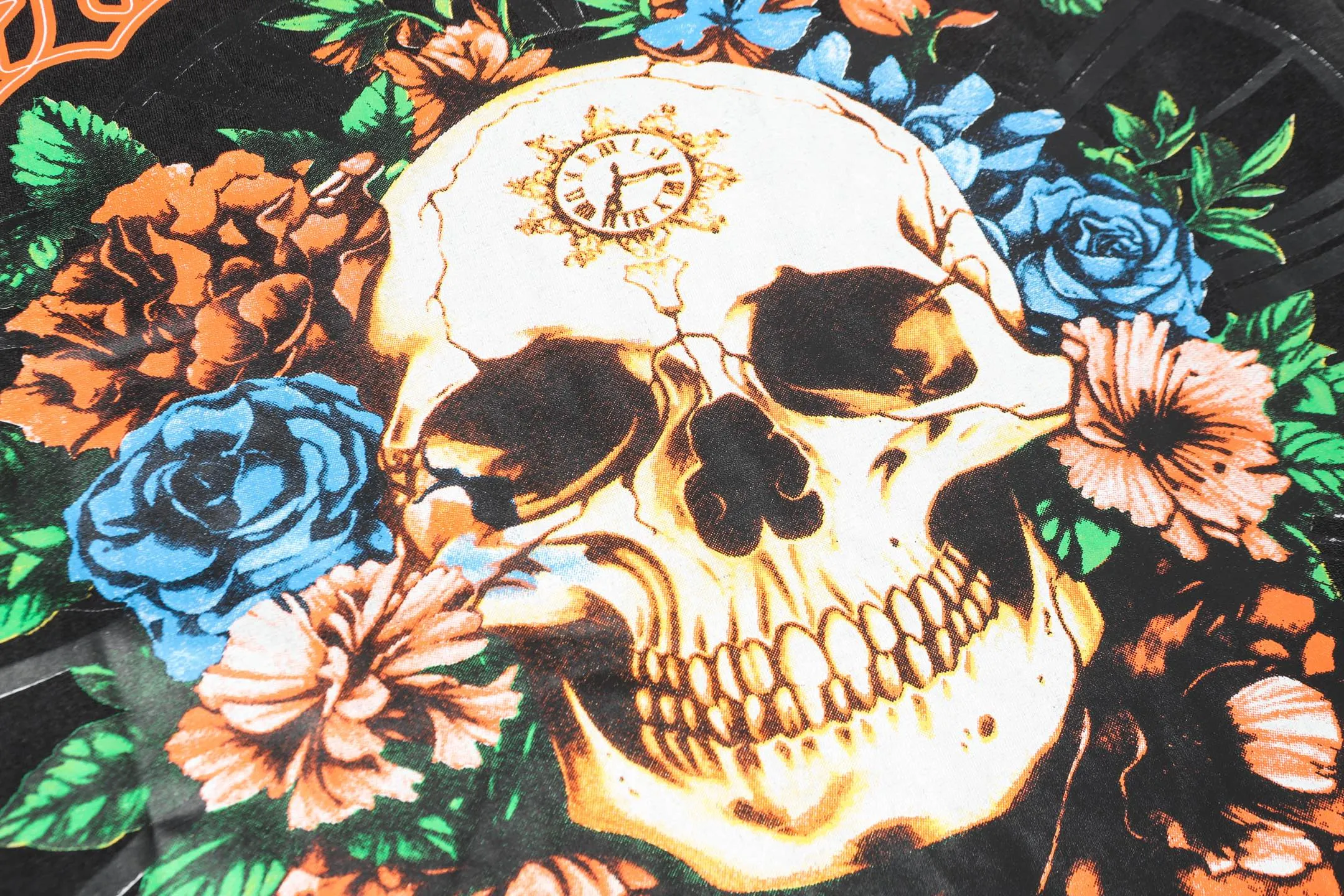 6046# washed black｜P116 Godspeed cross-border American rock and roll street washed retro style short-sleeved T (craft printing) fabric (fabric): 32 count combed double yarn 250 grams weight code (size): S-M-L-XL color (colour): washed black 👉