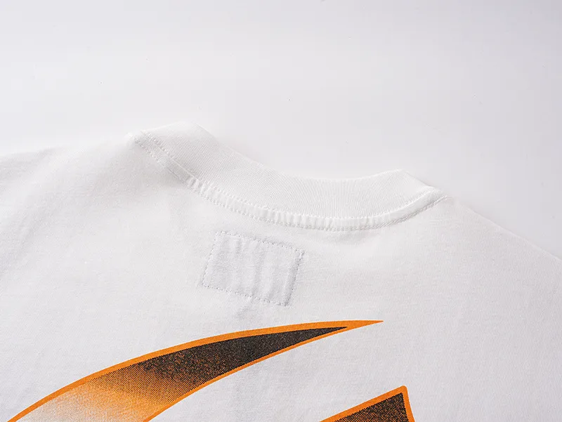 3126# P106 Real shot Godspeed American fashion rock street retro loose printed cotton short sleeves Fabric: 240g 32 count fine cotton double yarn pure cotton Color: off-white Size: S M L XL