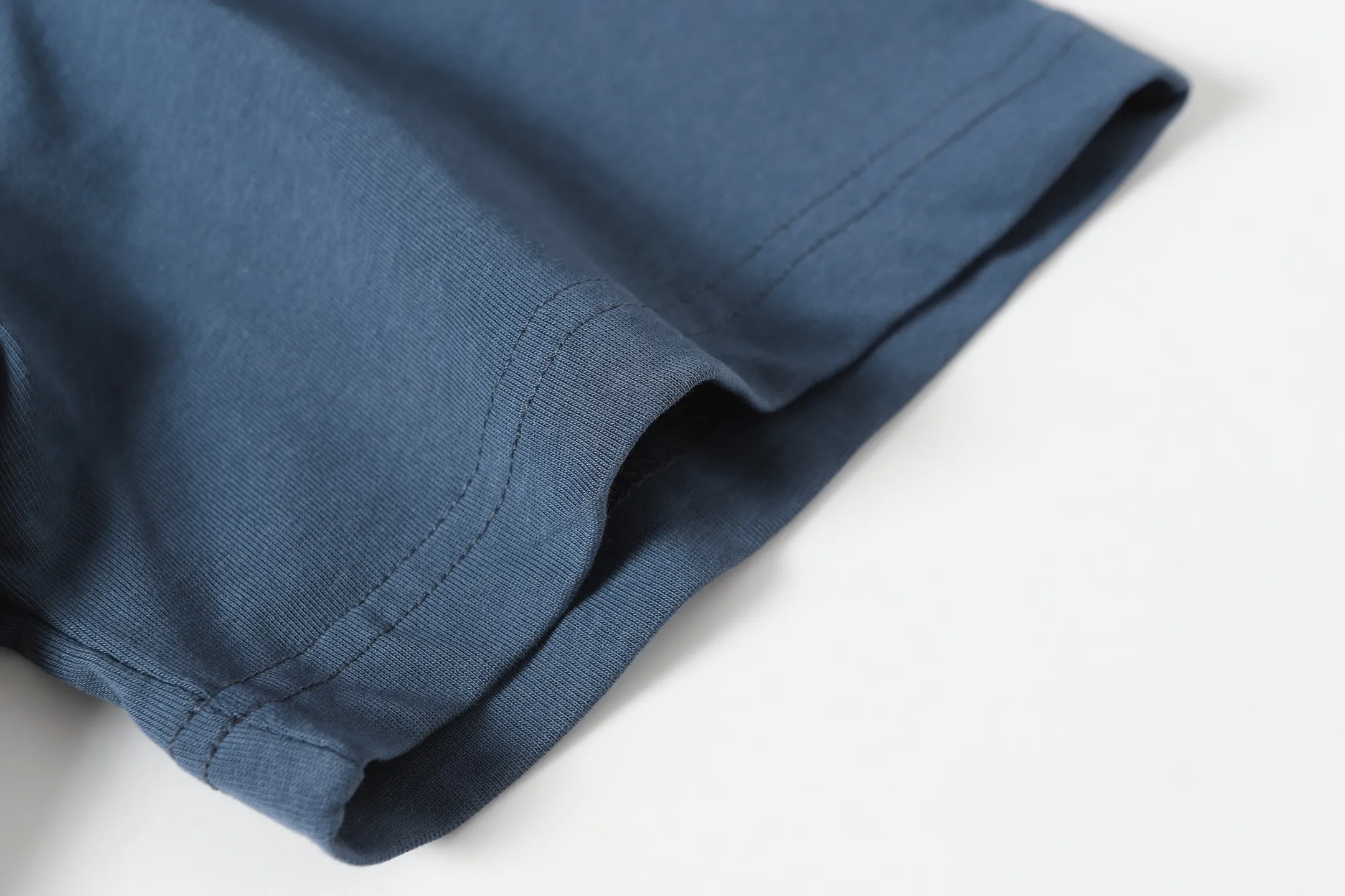 5093#sea blue/apricot P106 Godspeed cross-border American rock and roll street wash retro style short-sleeved T (craft printing) fabric (fabric) 32-count combed double yarn 240 grams weight code (size): S-M-L-XL color (colour): apricot/sea blue