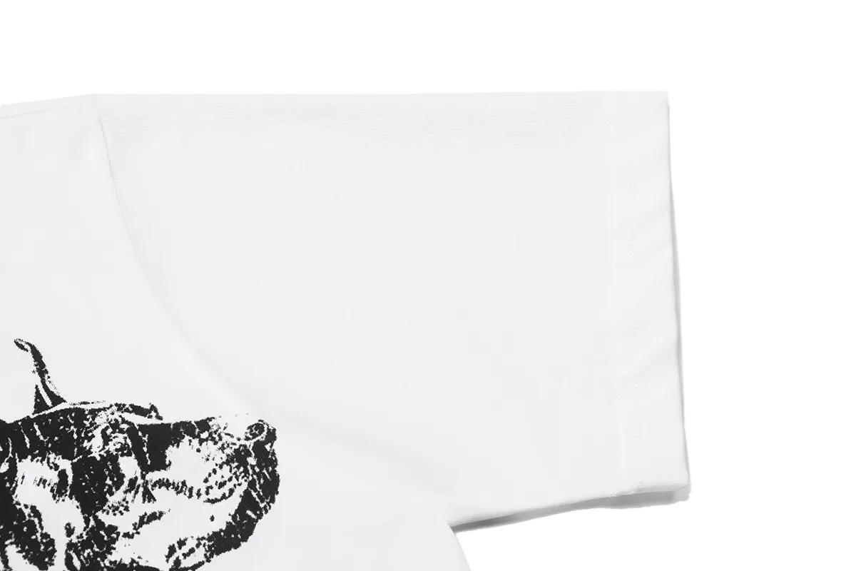 Godspeed high-quality full-body white ink direct-jet short-sleeved P110 full-body printing, no glue-like printing, very breathable, S-XL loose fit