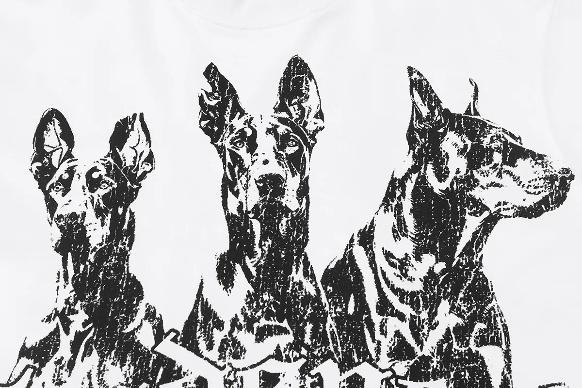 Godspeed high-quality full-body white ink direct-jet short-sleeved P110 full-body printing, no glue-like printing, very breathable, S-XL loose fit